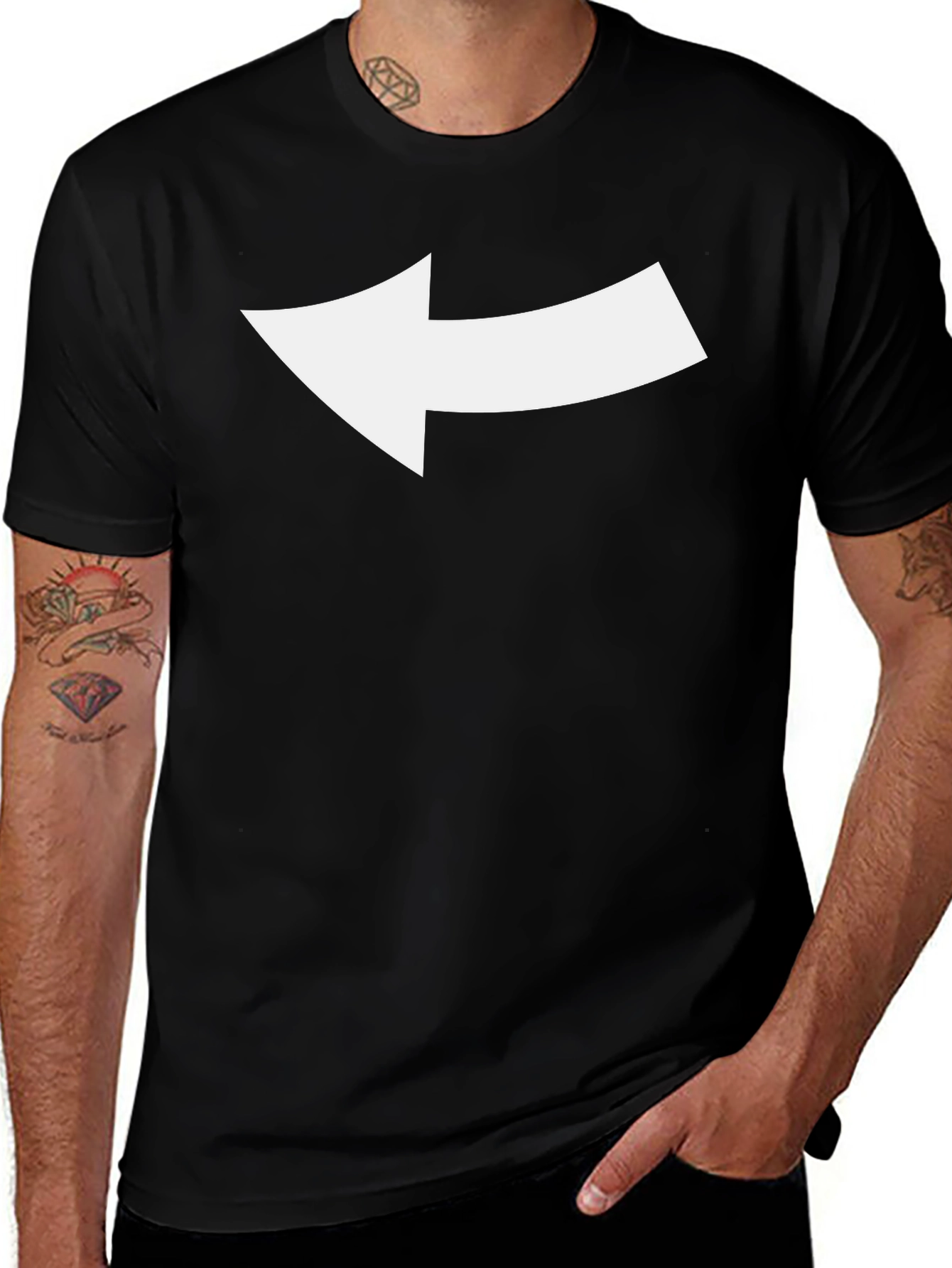 Variant 28 of Arrow Graphic Tee - Bold Statement Shirt