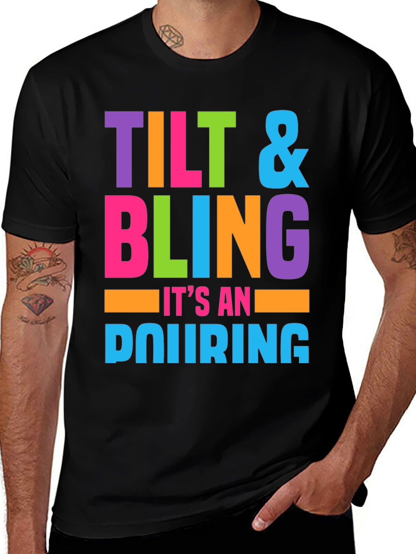 Tilt & Bling Graphic T-Shirt