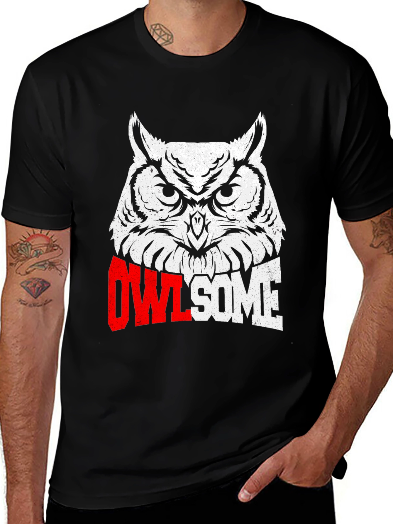 Variant 3 of Owl-some Graphic Tee - Unique Owl Design