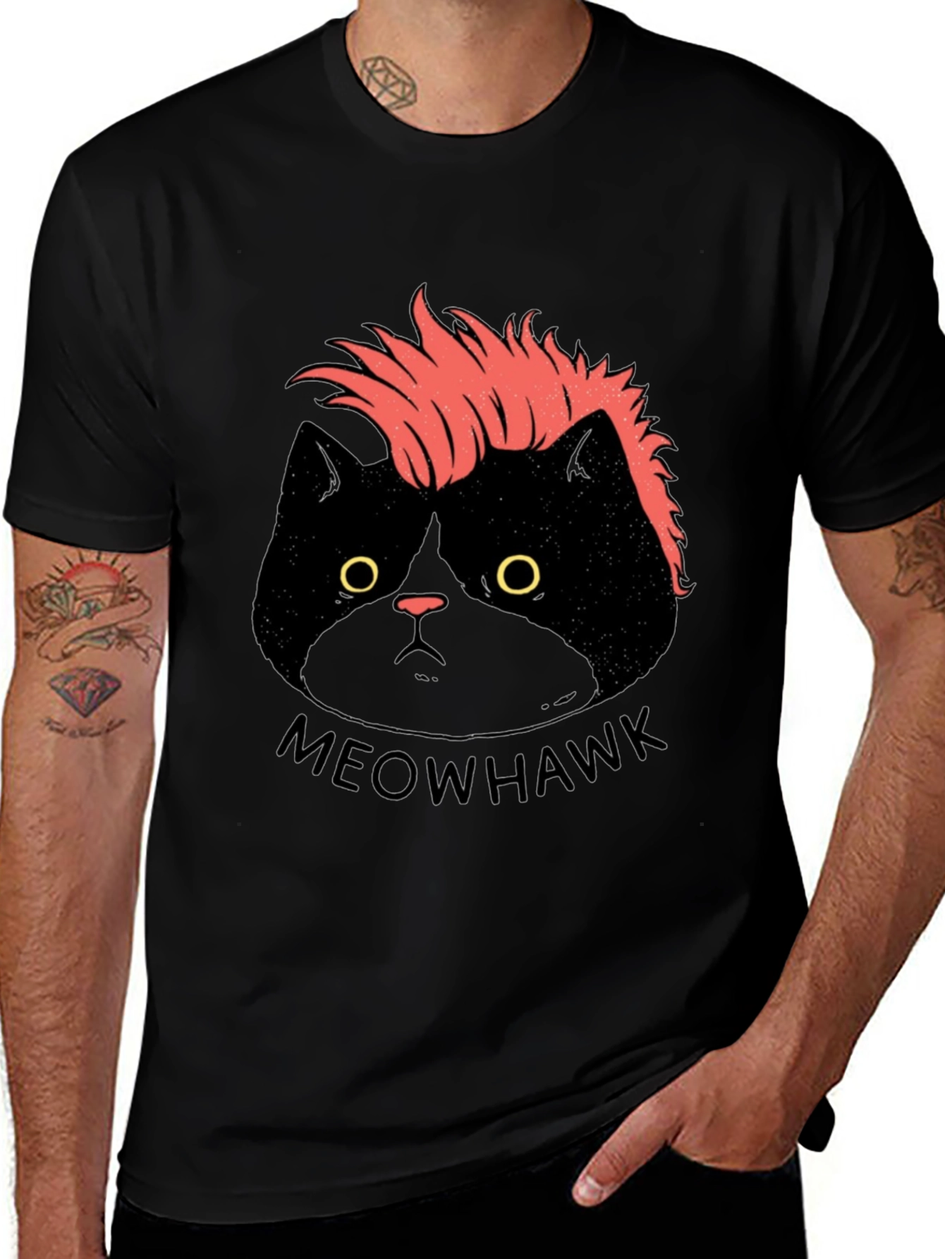 Meowhawk Cat T-Shirt