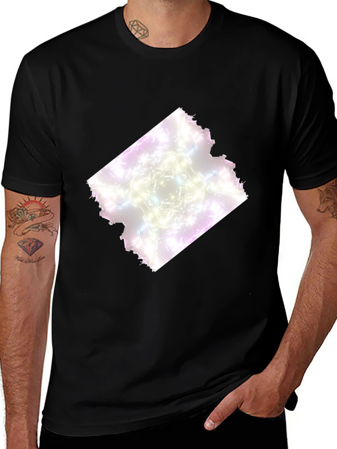 Variant 28 of Abstract Graphic Black T-Shirt