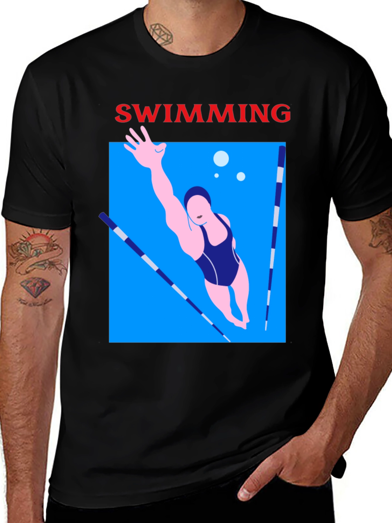 Variant 16 of Swimming Graphic Tee - Sporty & Stylish Unisex T-Shirt
