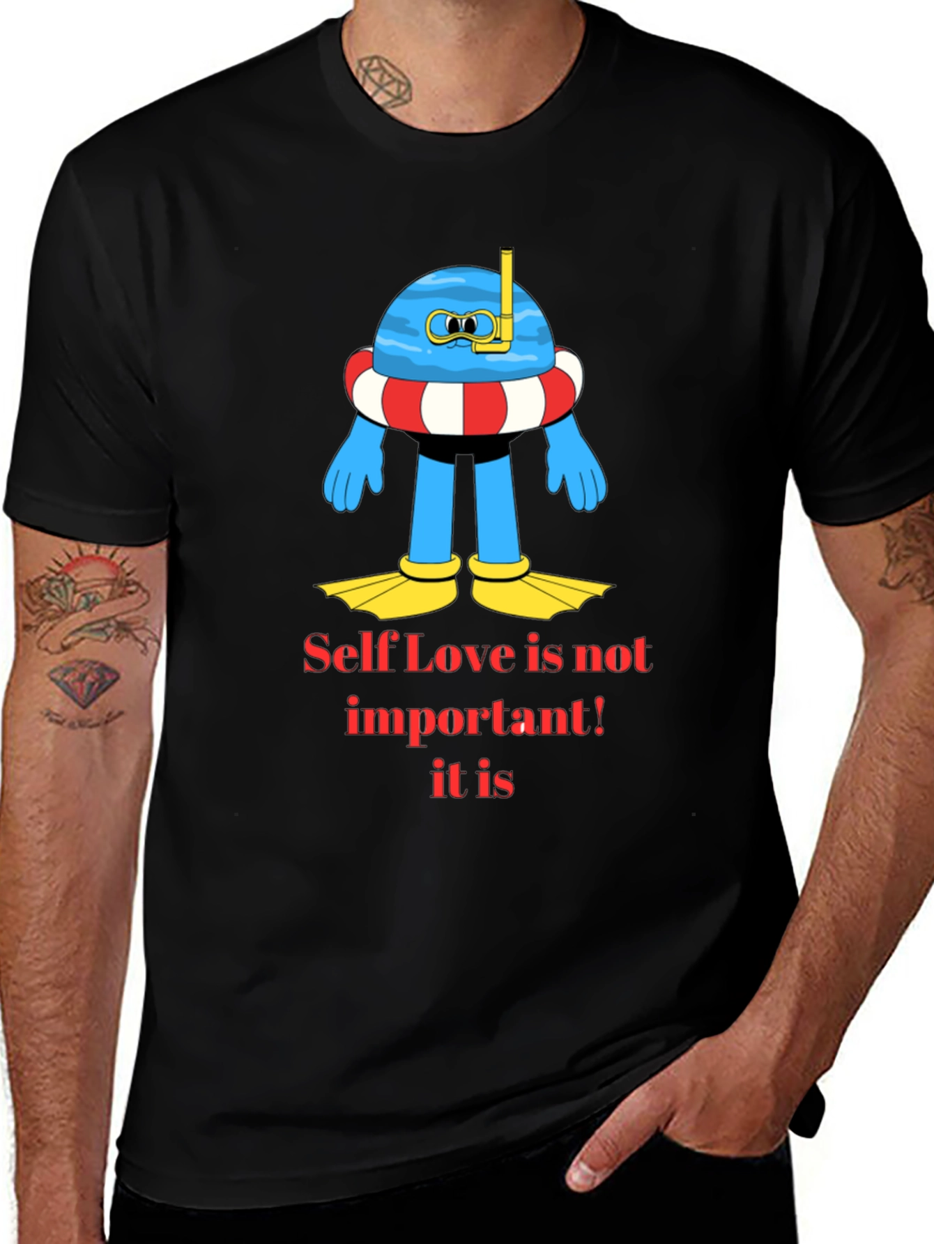 Variant 16 of Humorous Graphic Tee - Self Love is Important