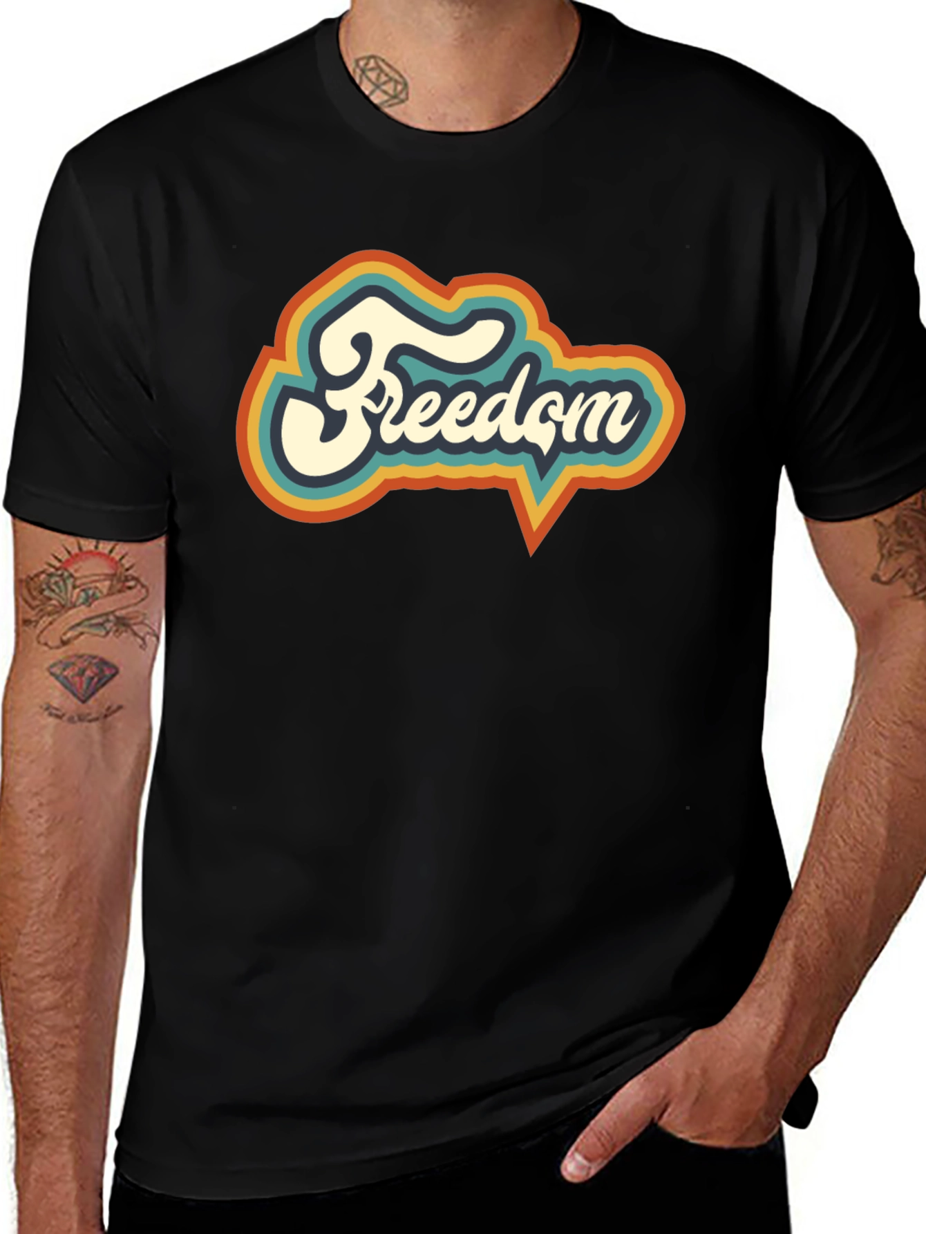 Retro Freedom Graphic T-Shirt - Vintage Style Tee