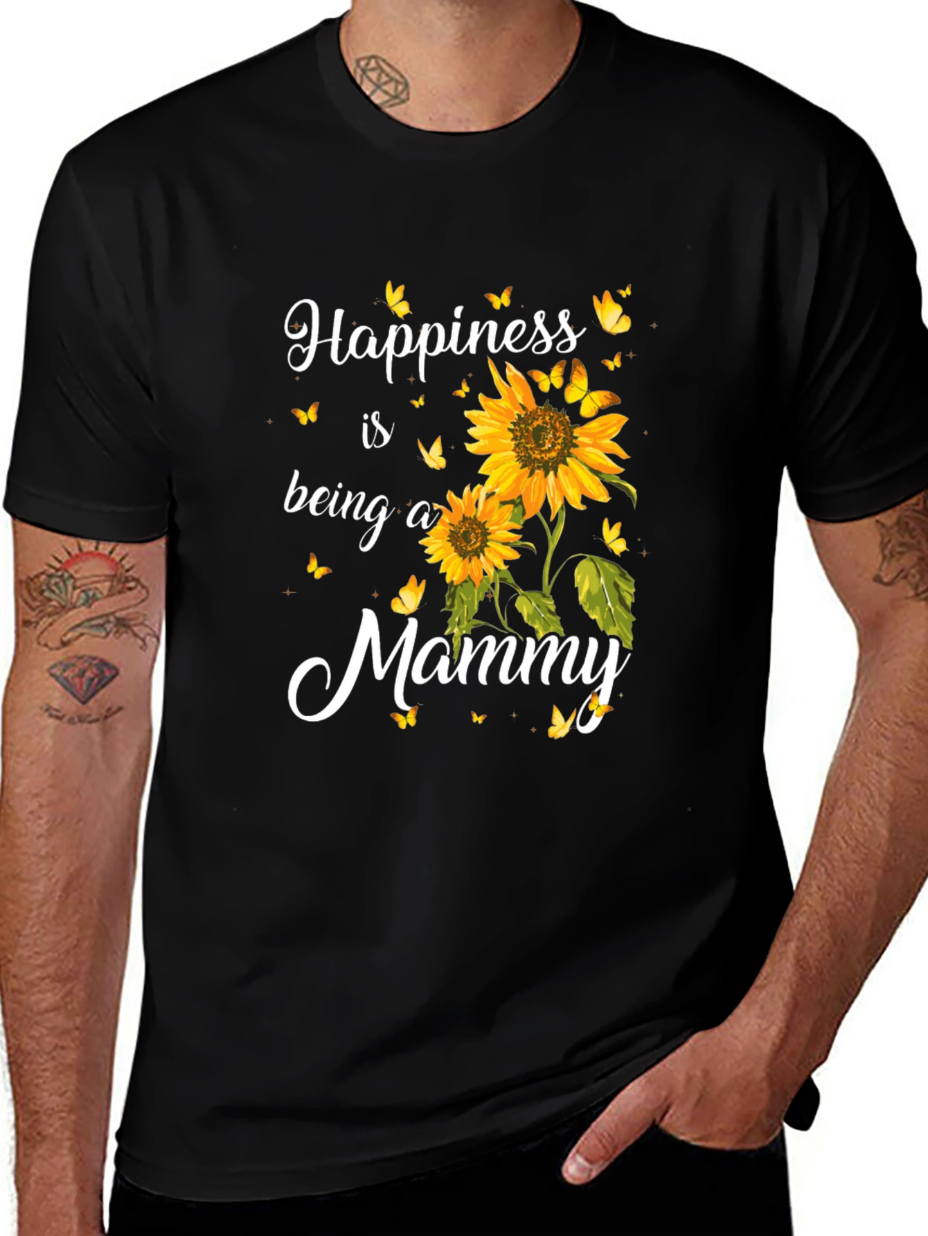 Variant 29 of Happiness is Being a Mommy Sunflower T-Shirt
