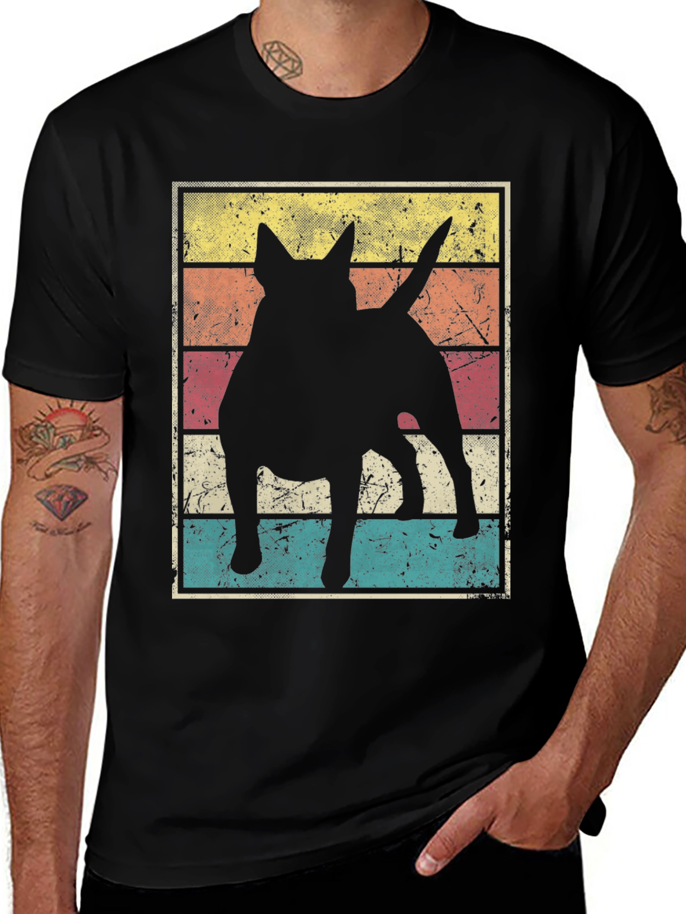 Variant 30 of Retro Dog Silhouette T-Shirt