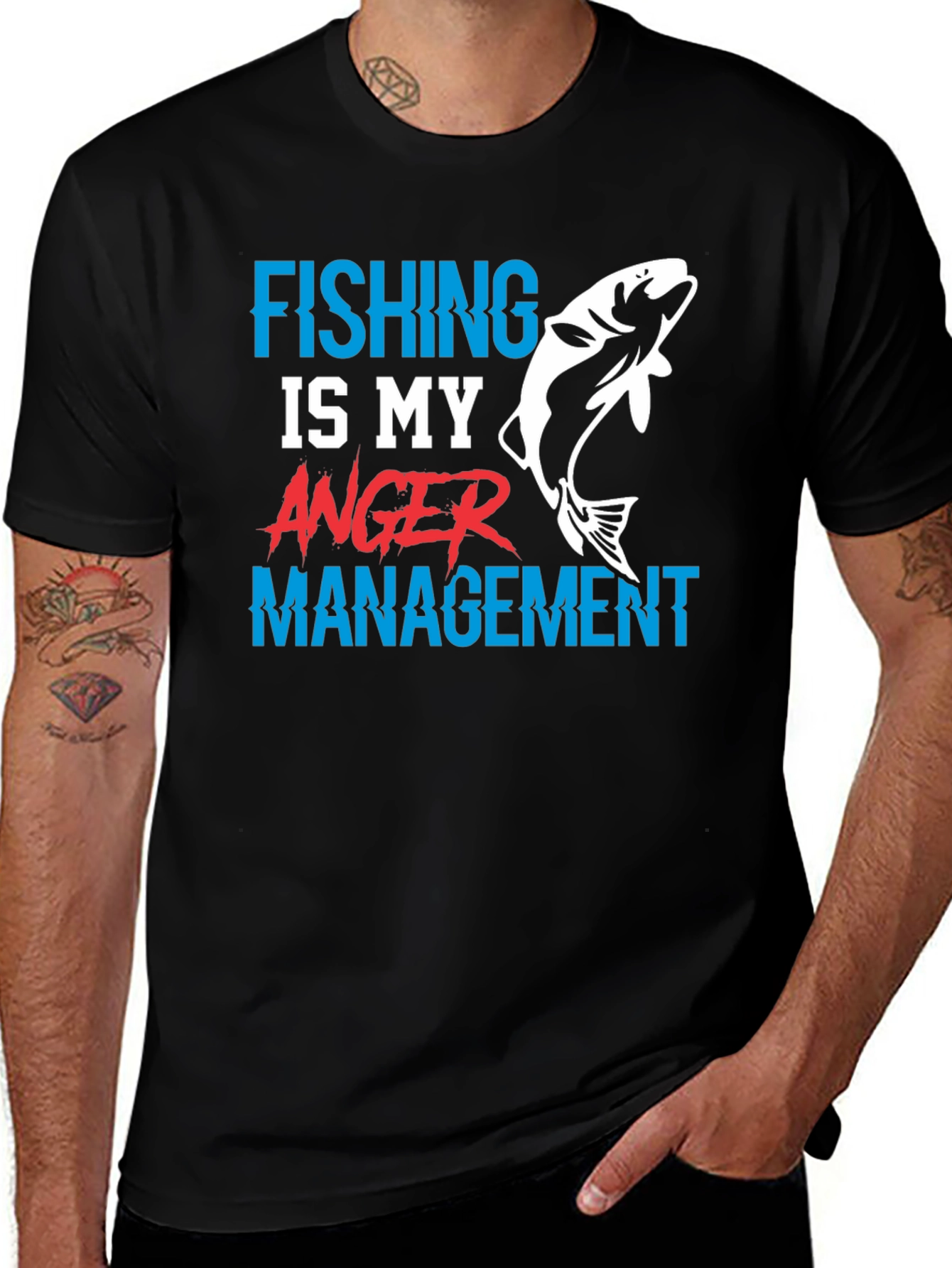 Variant 29 of Fishing Anger Management T-Shirt