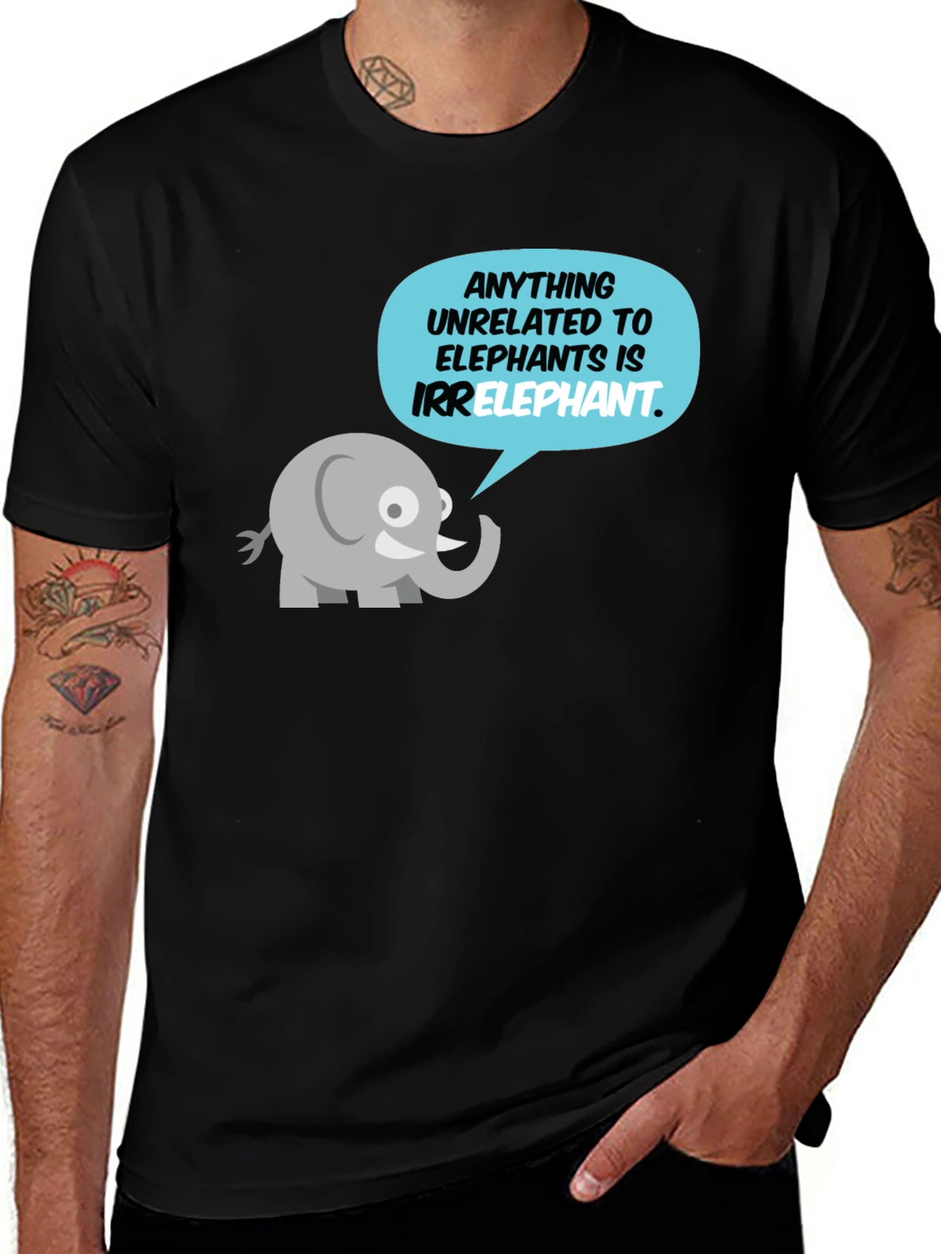 Variant 22 of Irrelephant T-Shirt - Funny Elephant Pun Tee