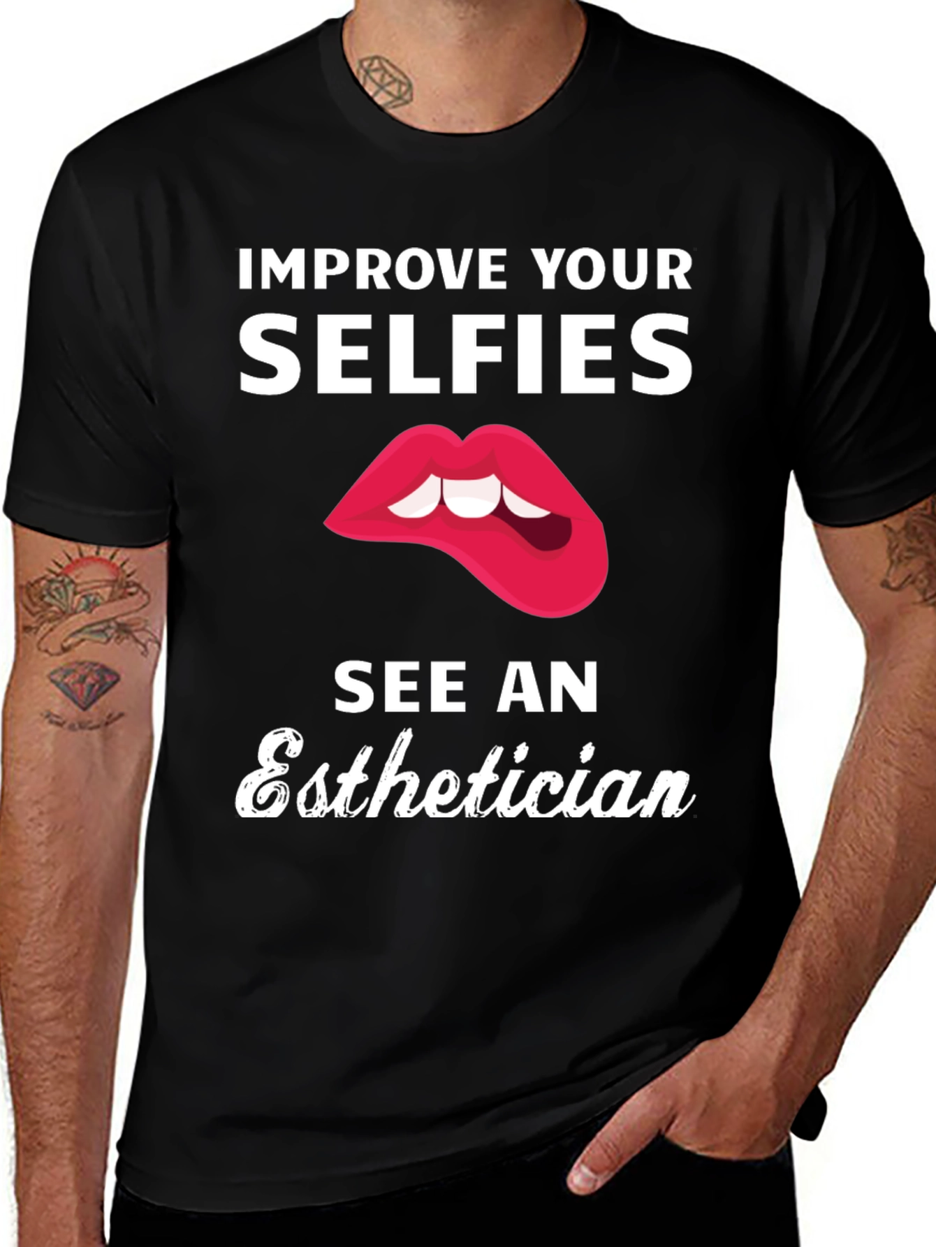 Variant 23 of Selfies Esthetician Graphic Tee