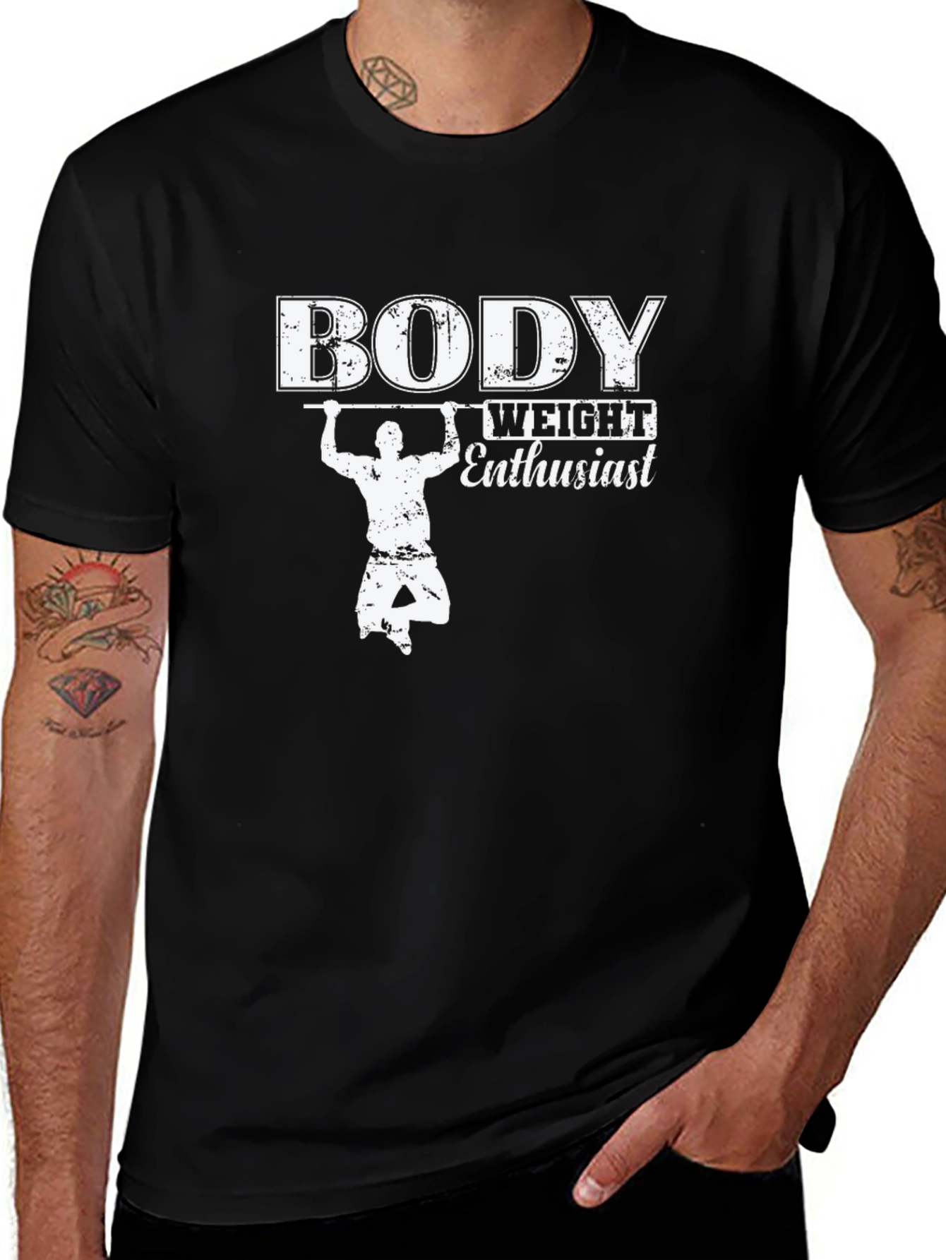 Variant 26 of Bodyweight Enthusiast Graphic T-Shirt