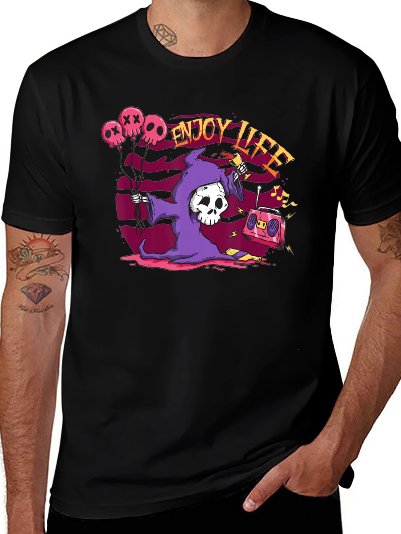 Enjoy Life Grim Reaper T-Shirt