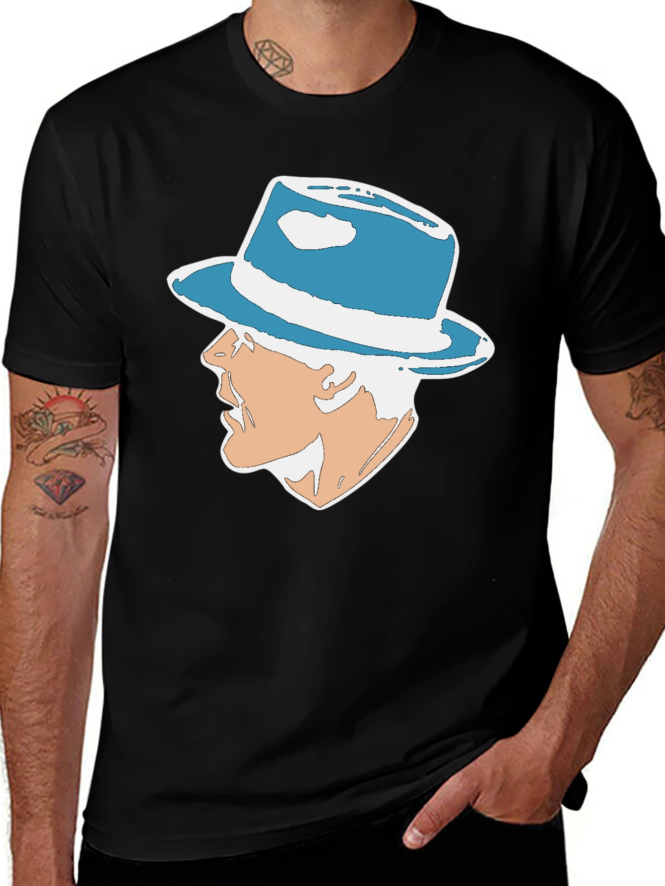 Variant 15 of Cool Hat Graphic Tee