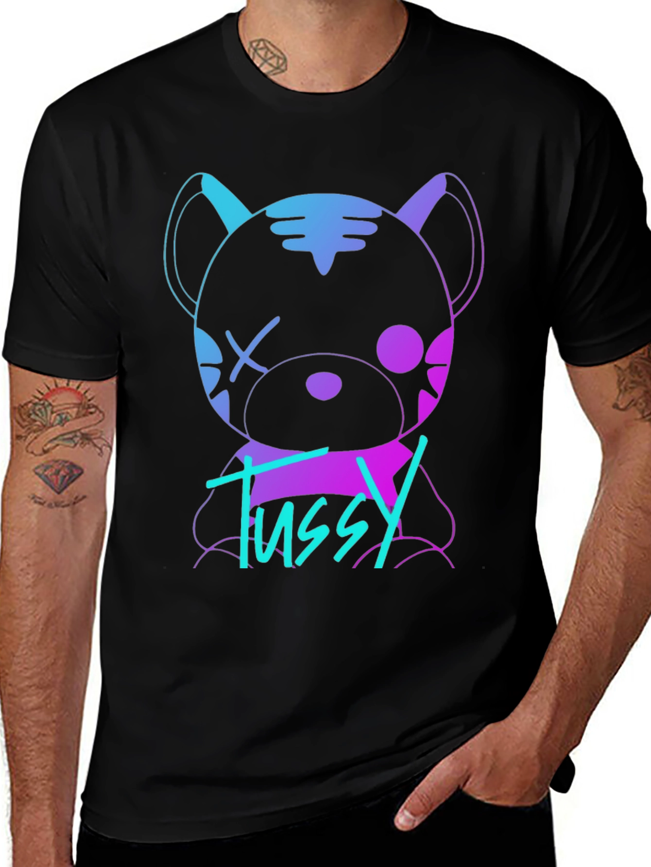Variant 21 of Tussy Bear Graphic Black T-Shirt