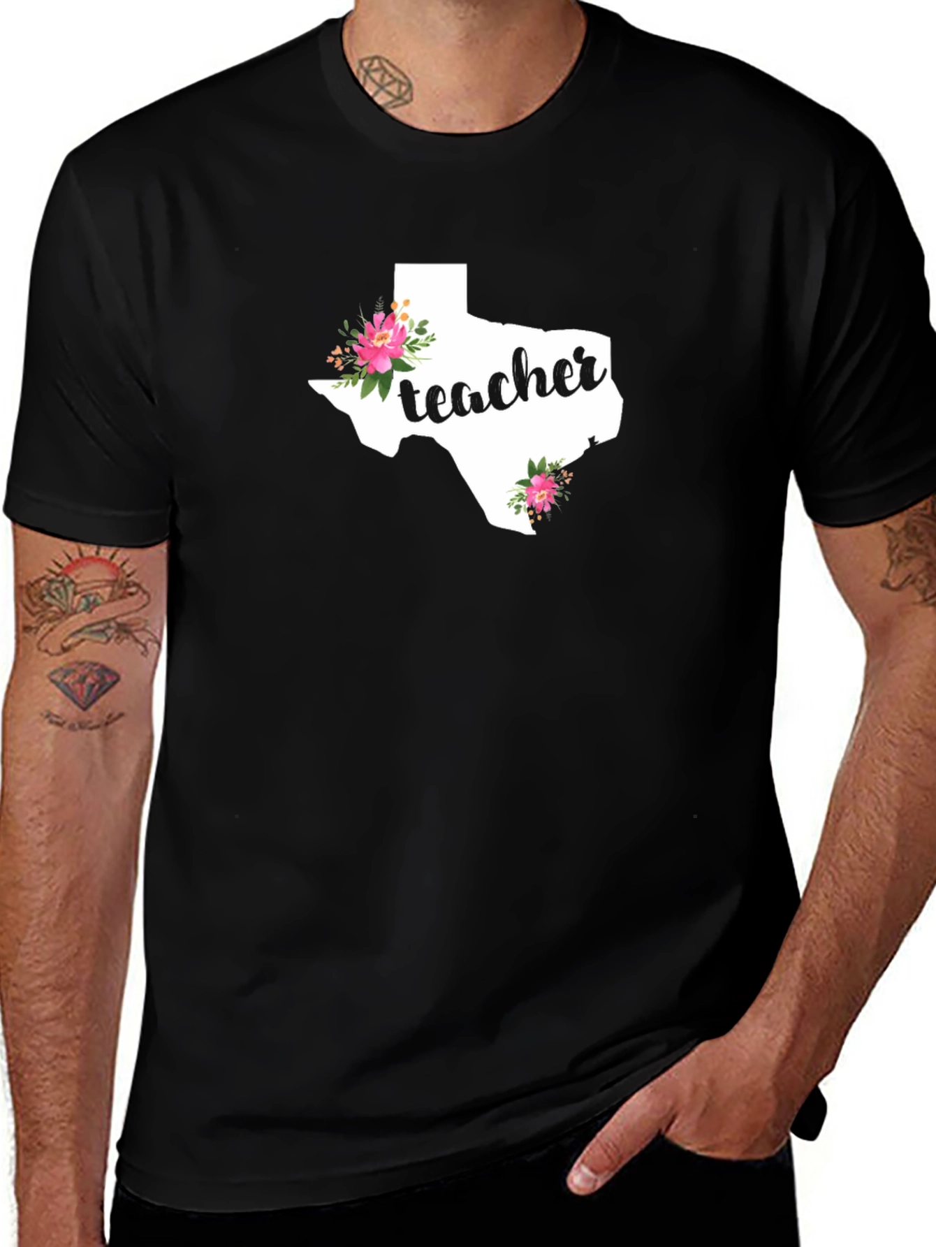 Variant 20 of Texas Teacher Floral T-Shirt