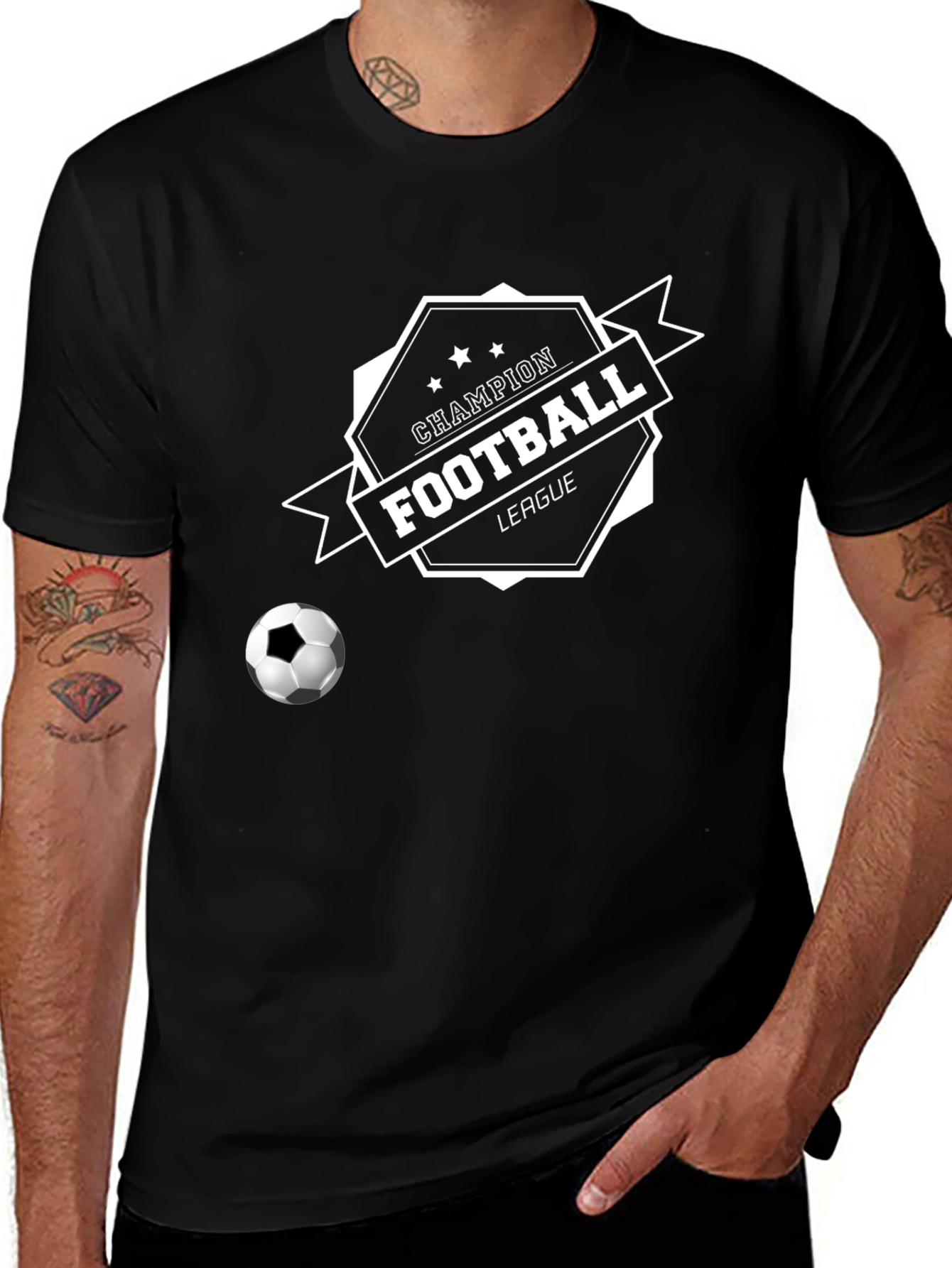 Variant 20 of Champion Football League Black T-Shirt
