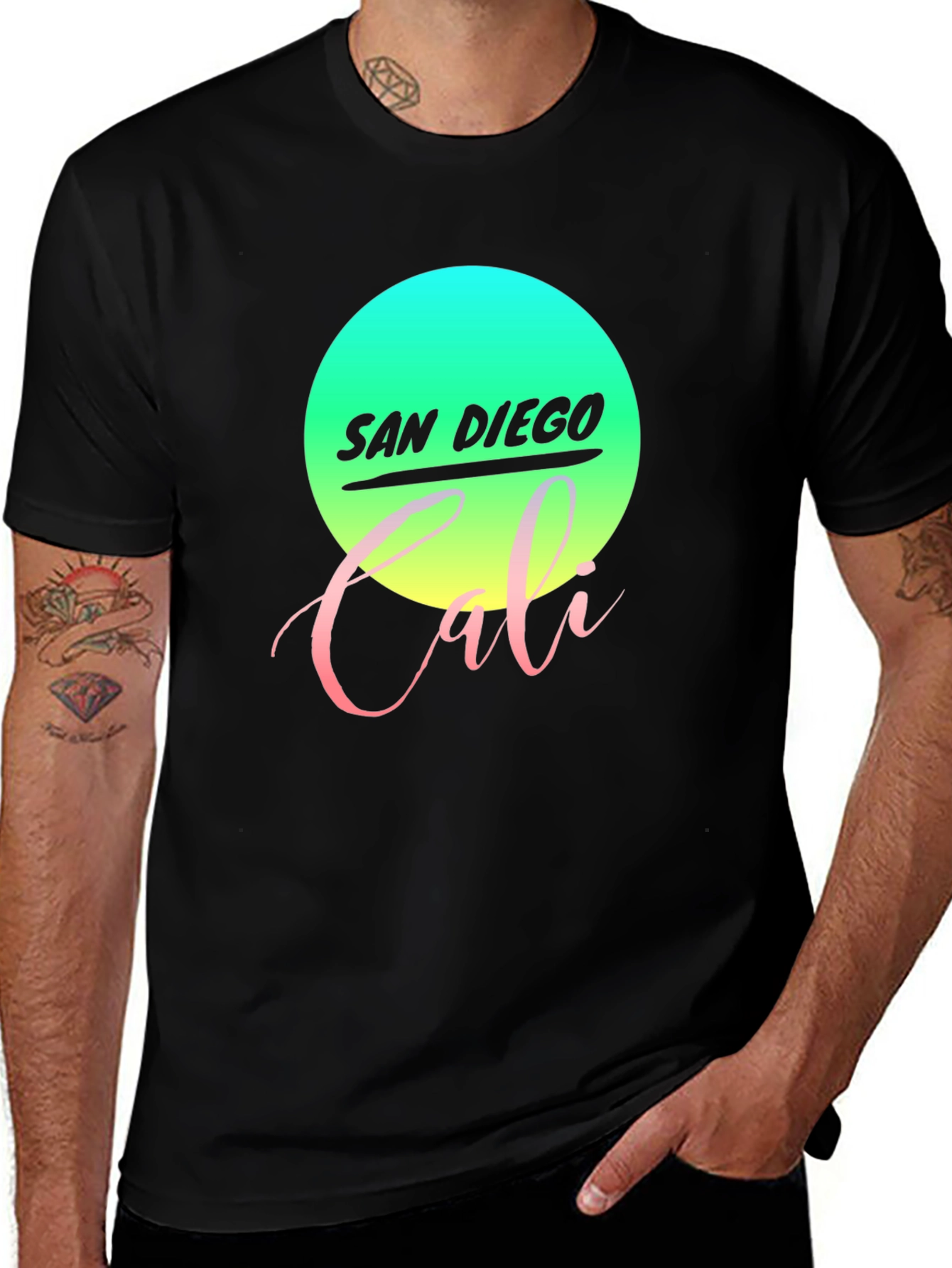 Variant 30 of San Diego Cali Graphic Tee - Retro Style