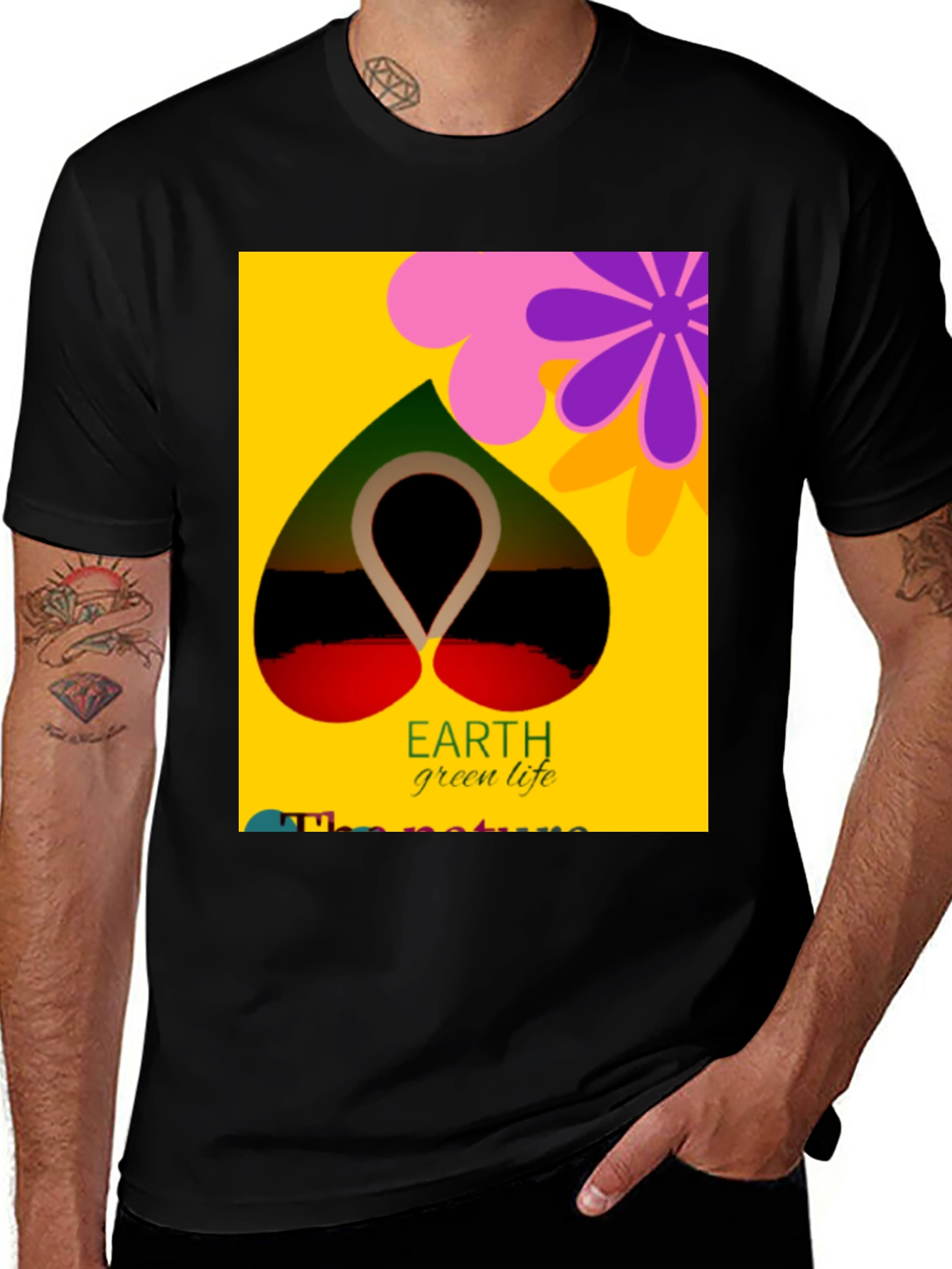 Variant 30 of Earth Green Life Graphic Tee