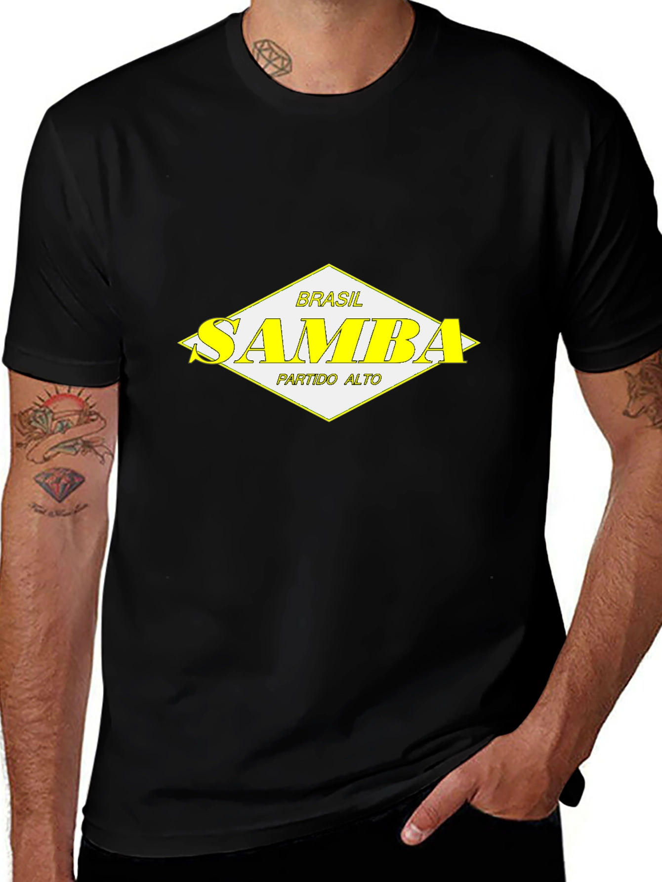 Variant 15 of Brasil Samba T-Shirt: Retro Style Tee