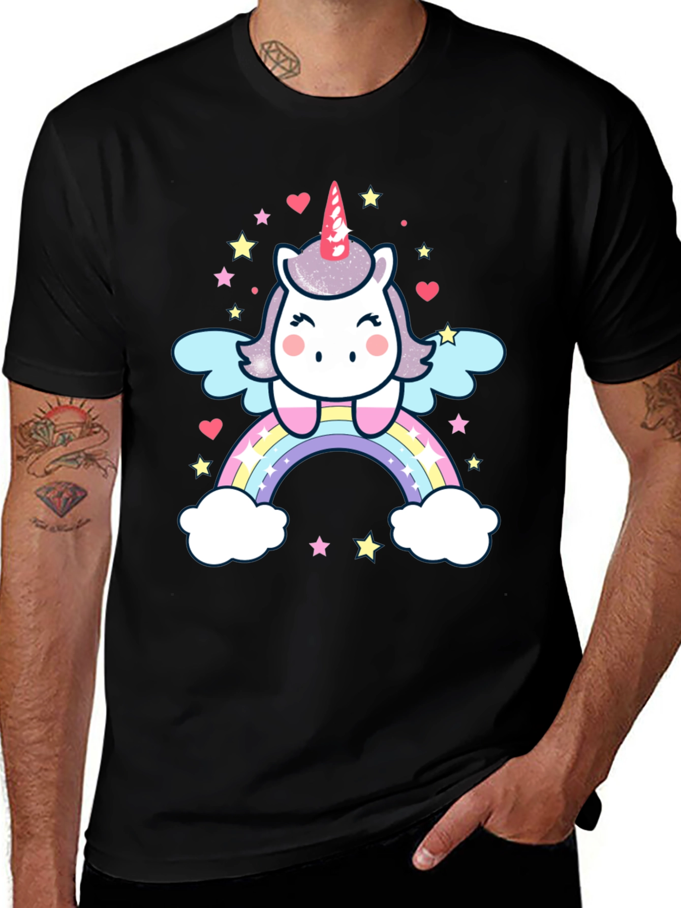 Variant 27 of Unicorn Rainbow Graphic Tee