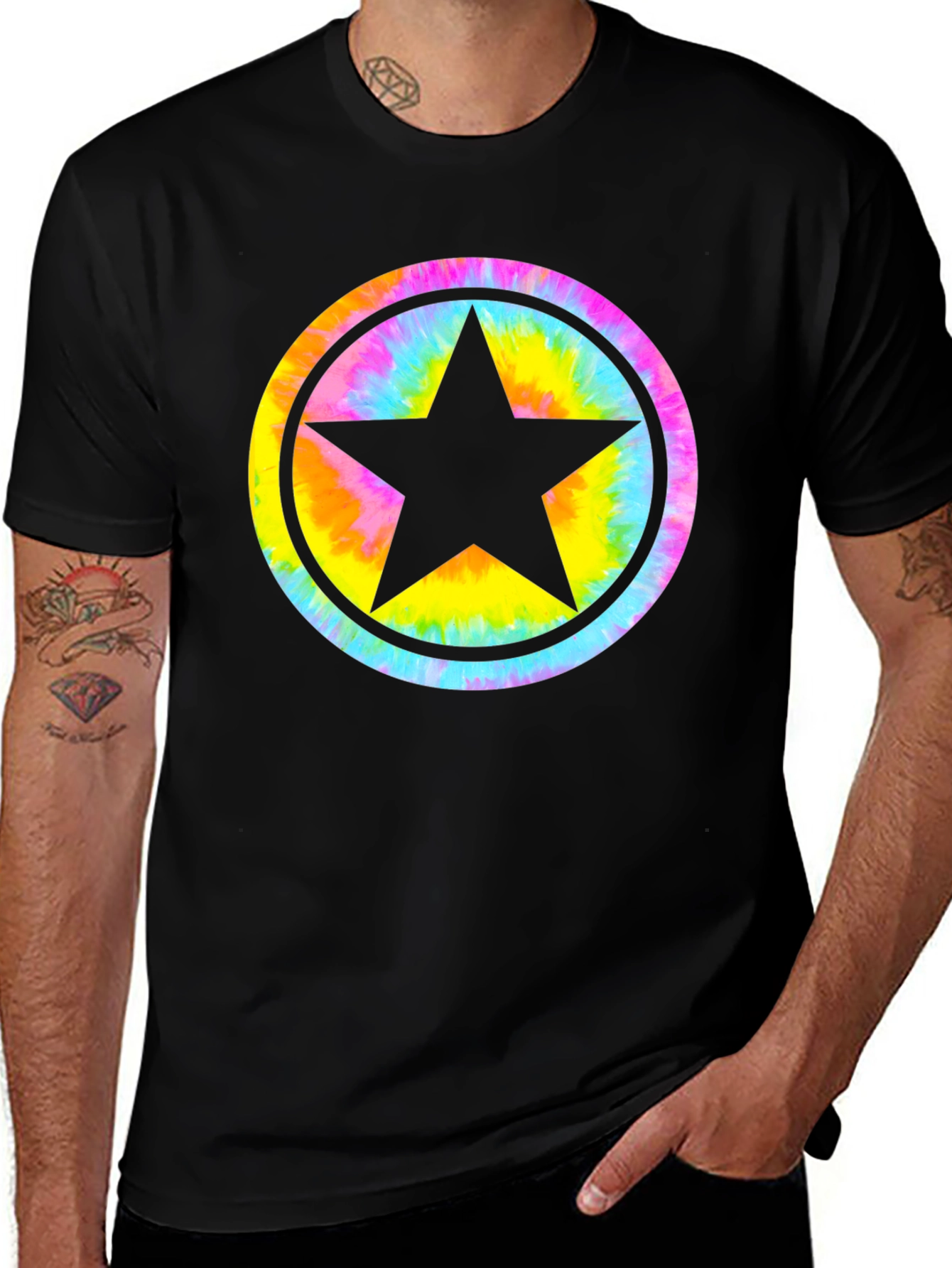 Variant 17 of Star Tie Dye T-Shirt - Graphic Tee