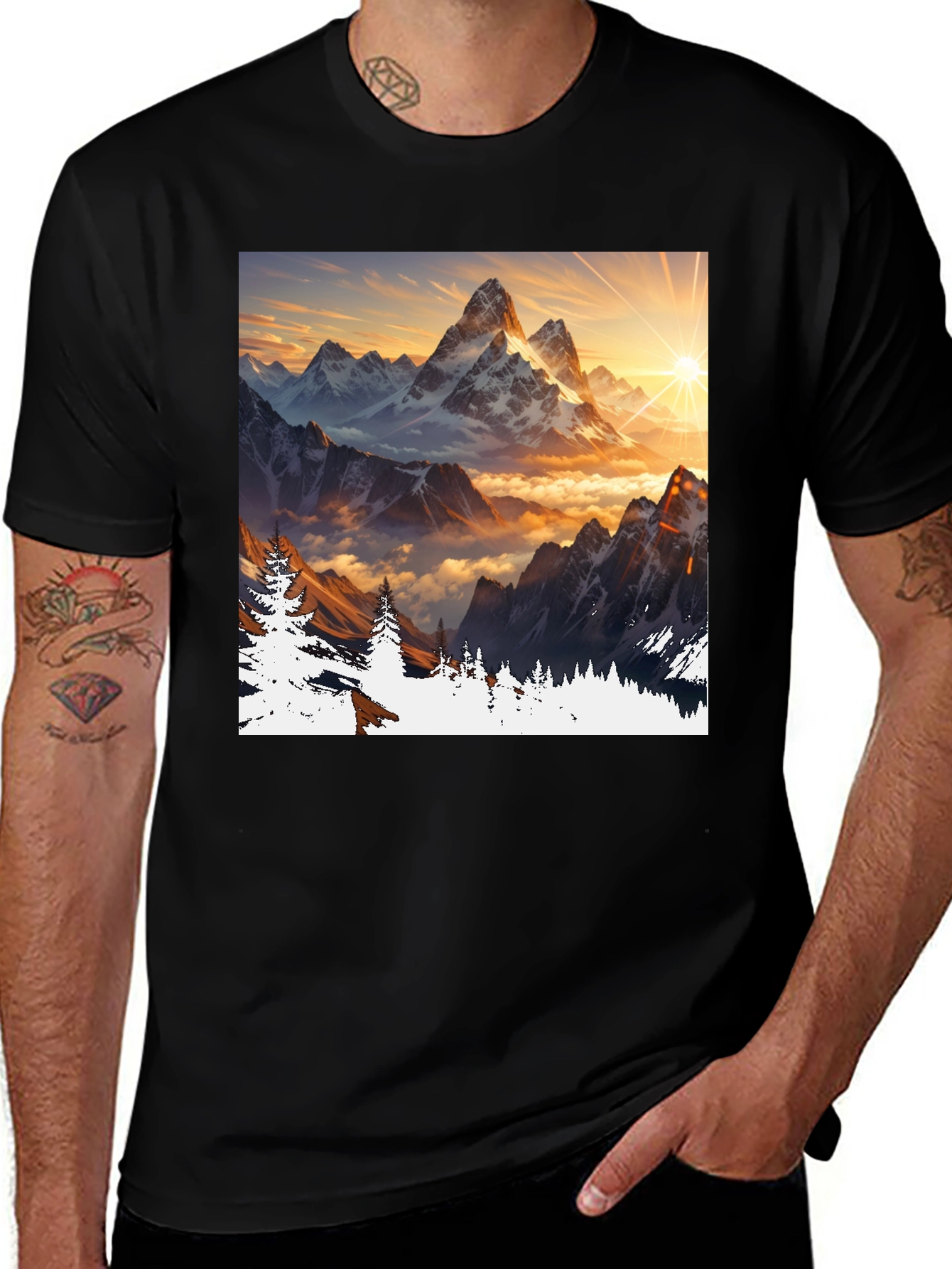 Mountain Peak Graphic Tee - Adventure Awaits!