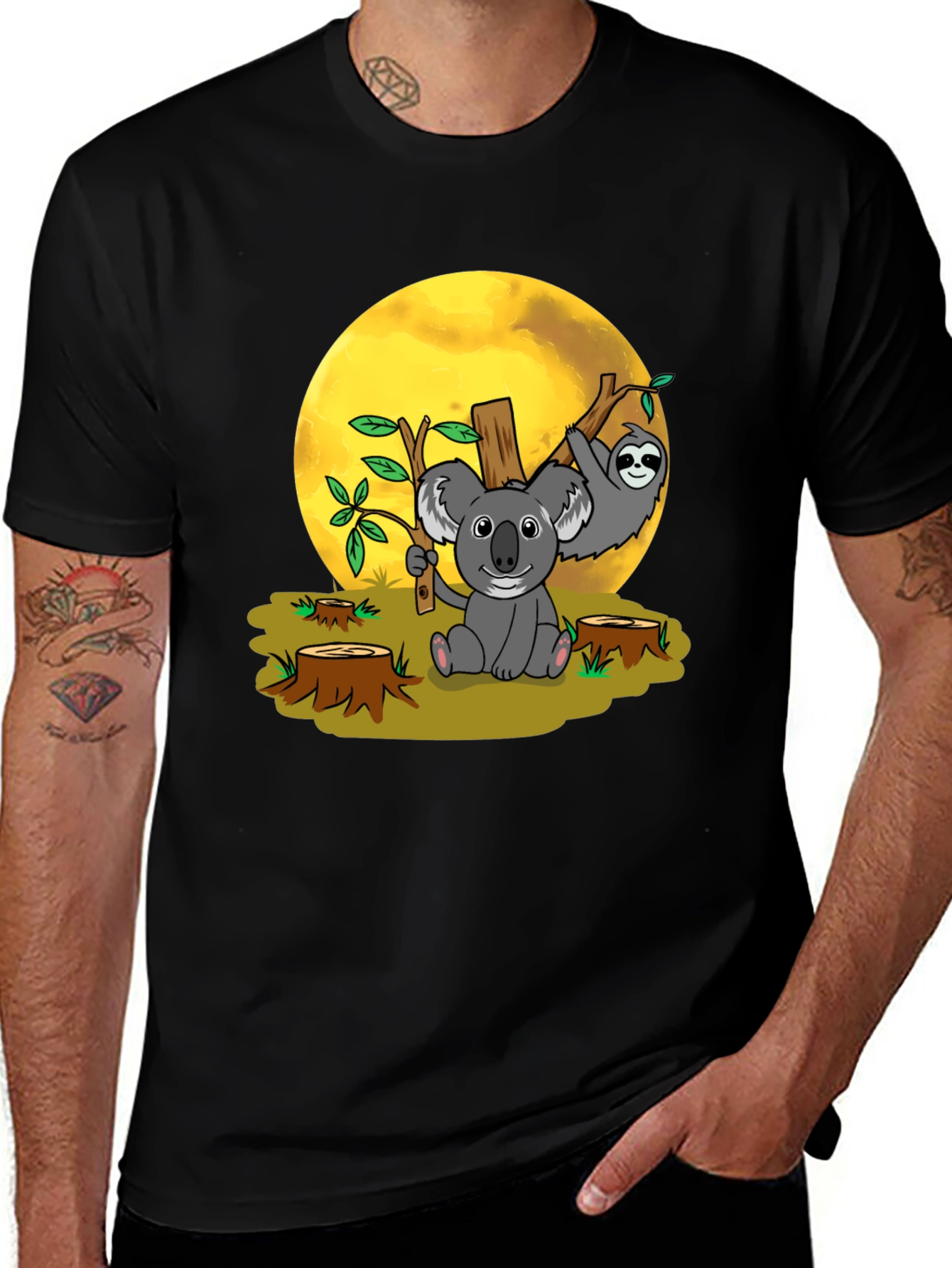Variant 28 of Koala Sloth Graphic Tee - Conservation T-Shirt