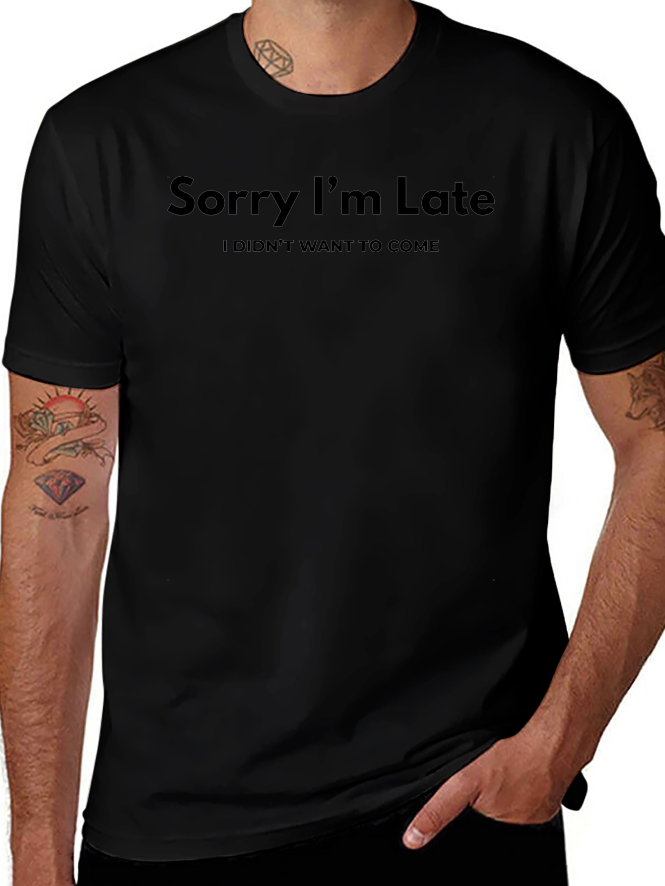 Variant 18 of Sorry I'm Late Graphic T-Shirt