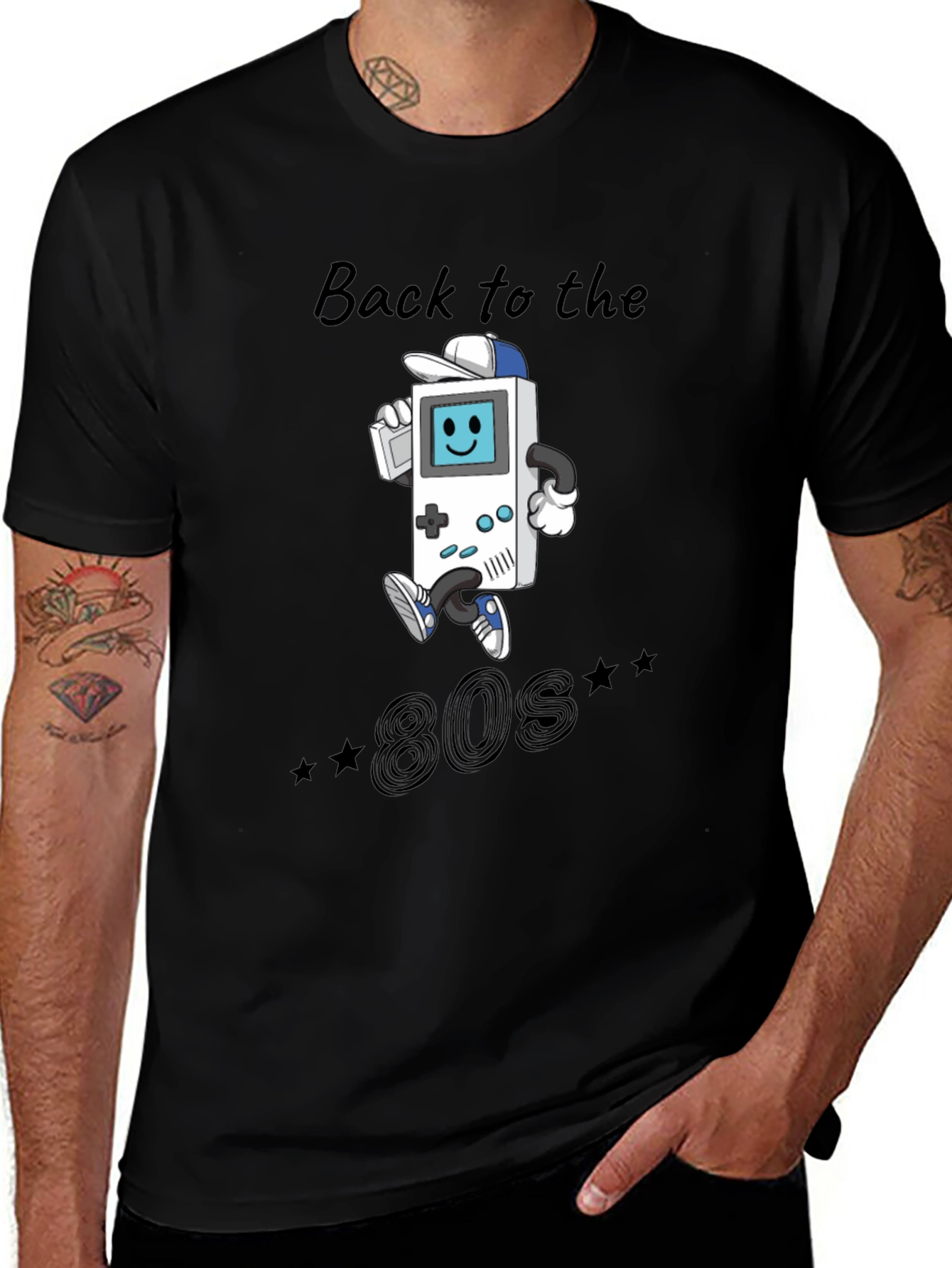 Retro 80s Game Console T-Shirt - Classic Gamer Style