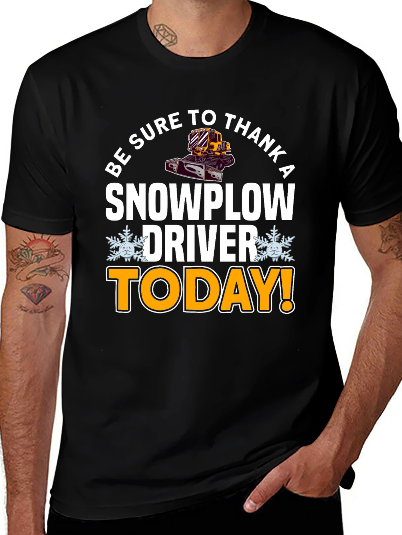 Variant 13 of Thank A Snowplow Driver Today T-Shirt