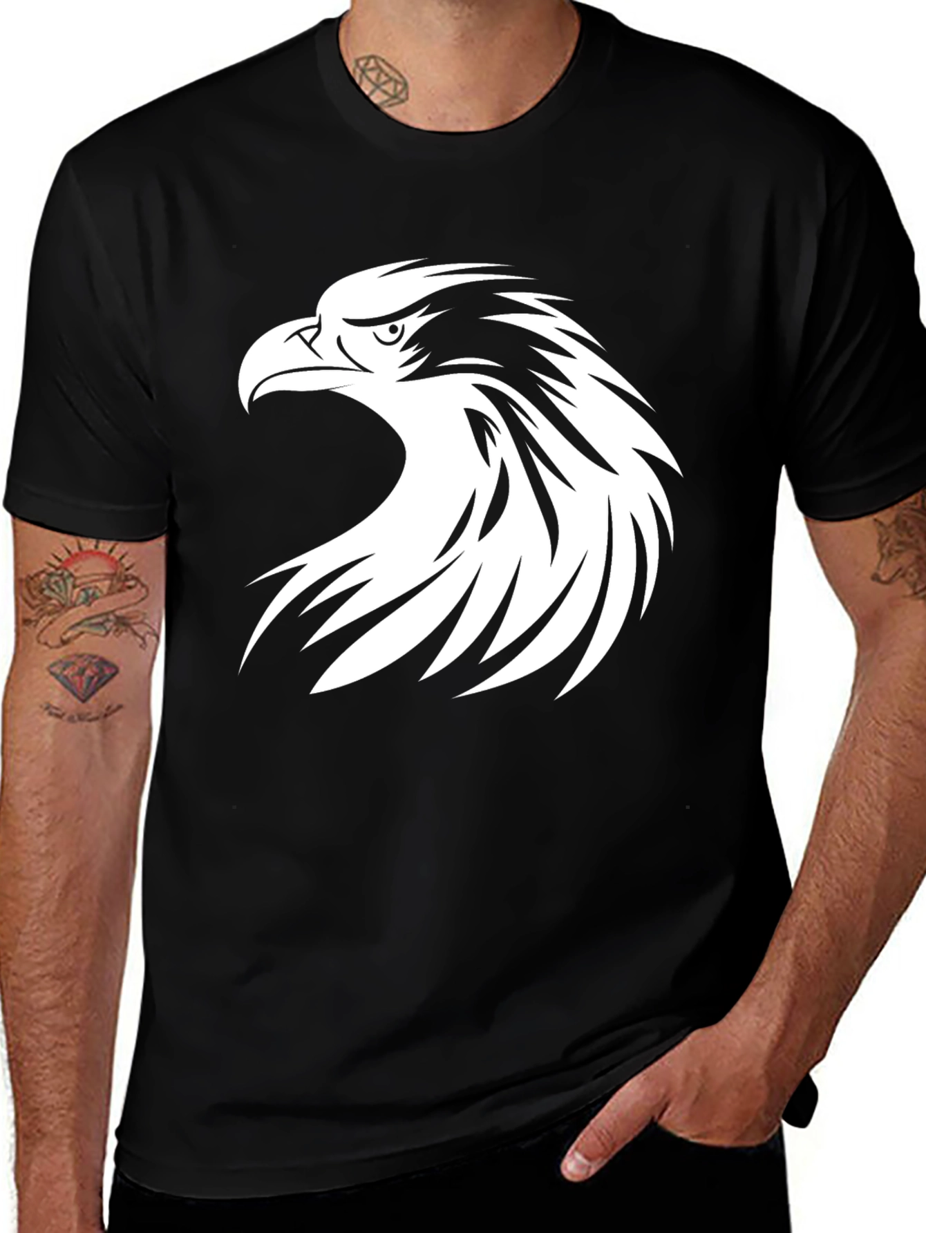 Variant 12 of Black Eagle Graphic T-Shirt
