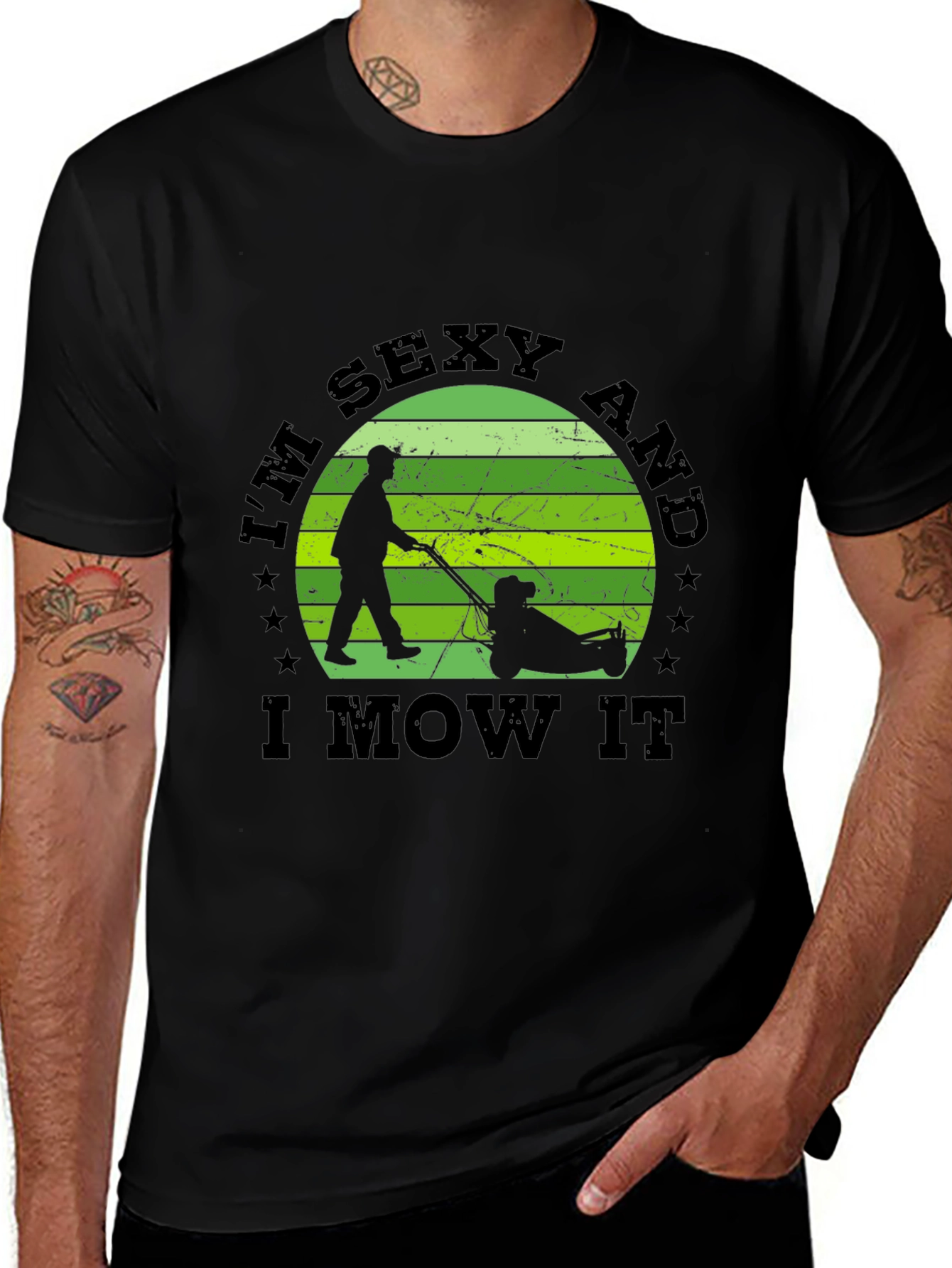 Variant 30 of I'm Sexy And I Mow It Men's T-Shirt