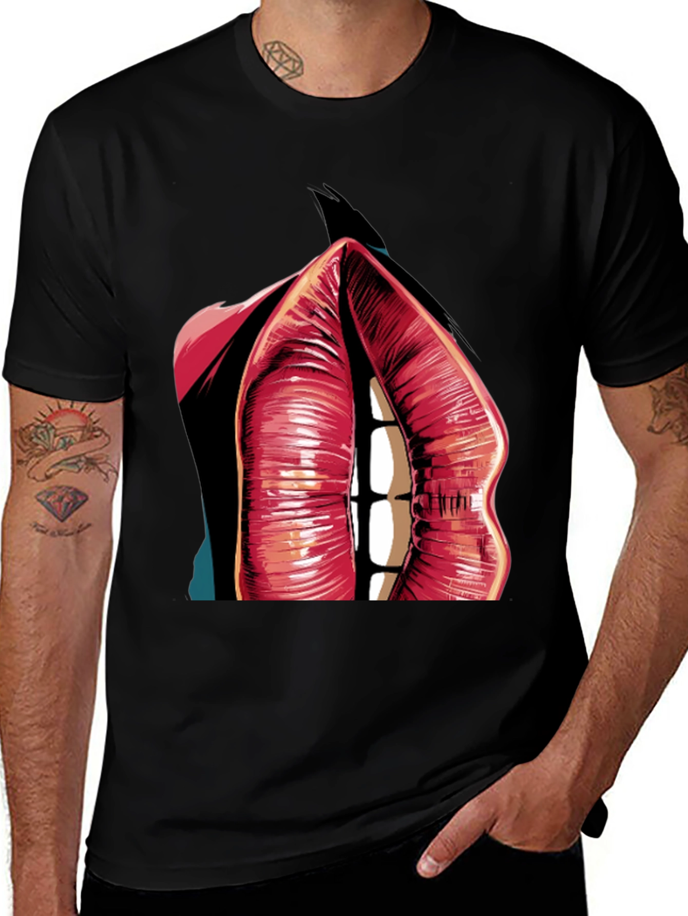 Variant 16 of Lip Art Graphic T-Shirt