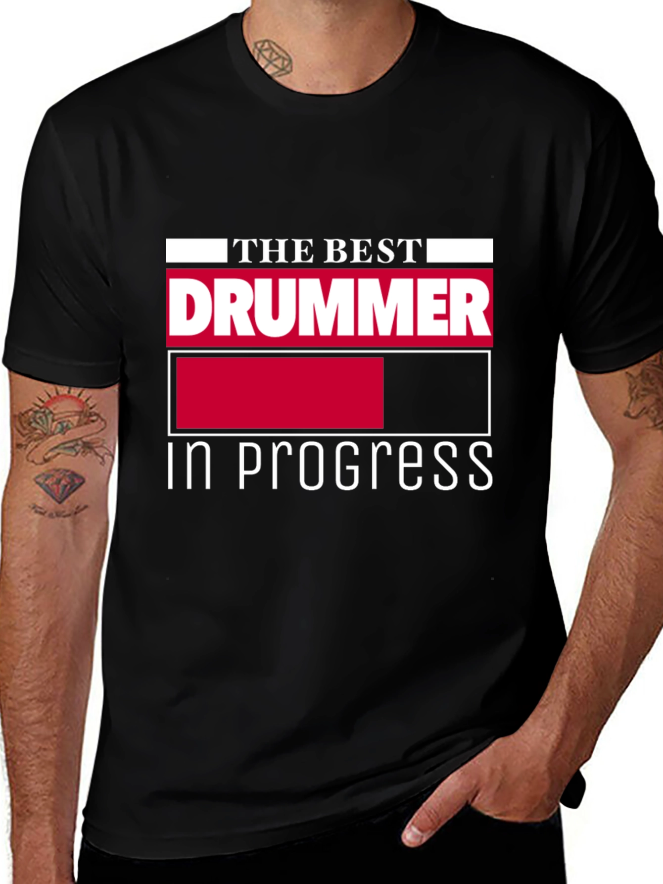 Variant 4 of Drummer in Progress Graphic T-Shirt