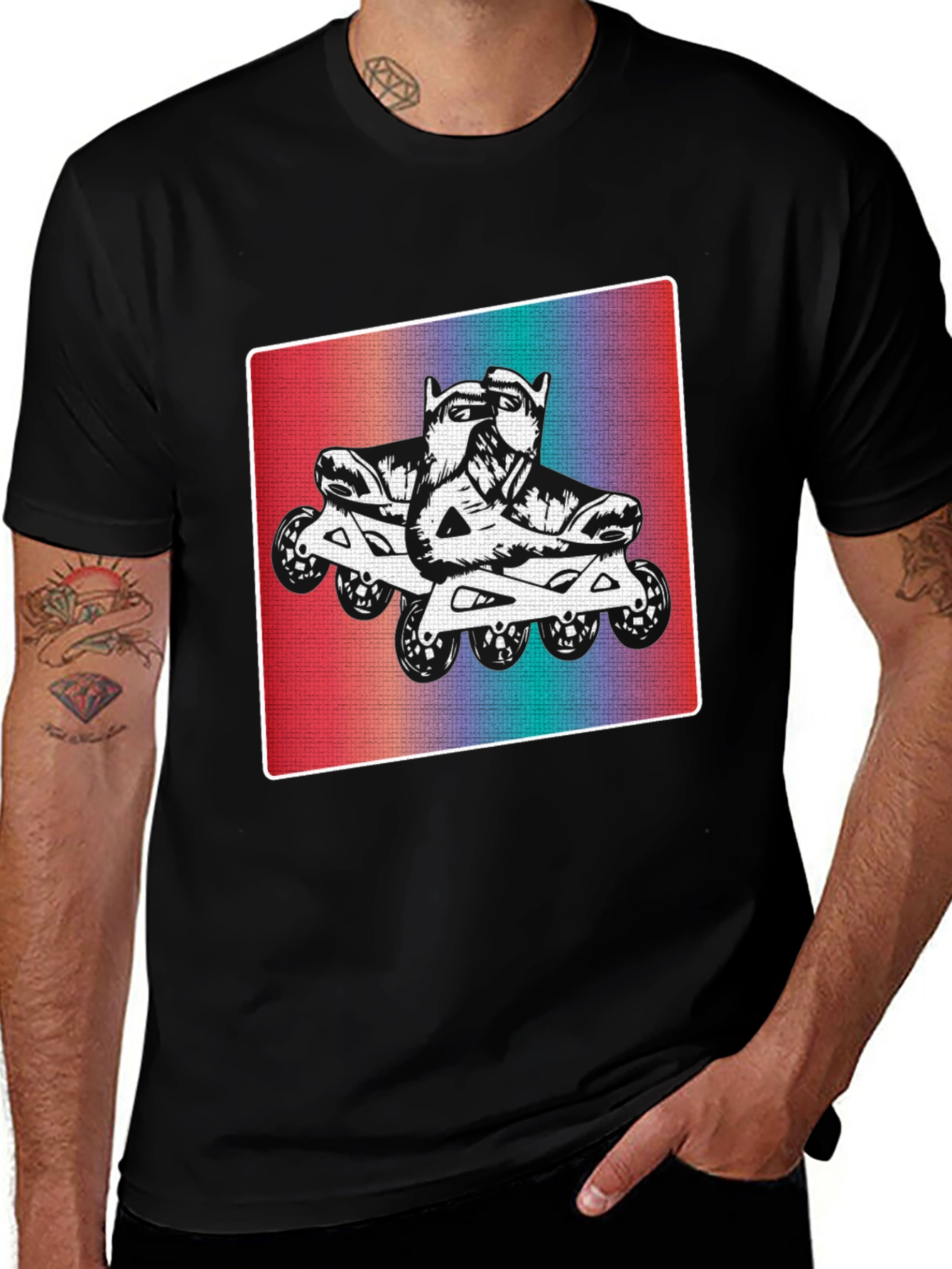 Variant 3 of Retro Inline Skate T-Shirt