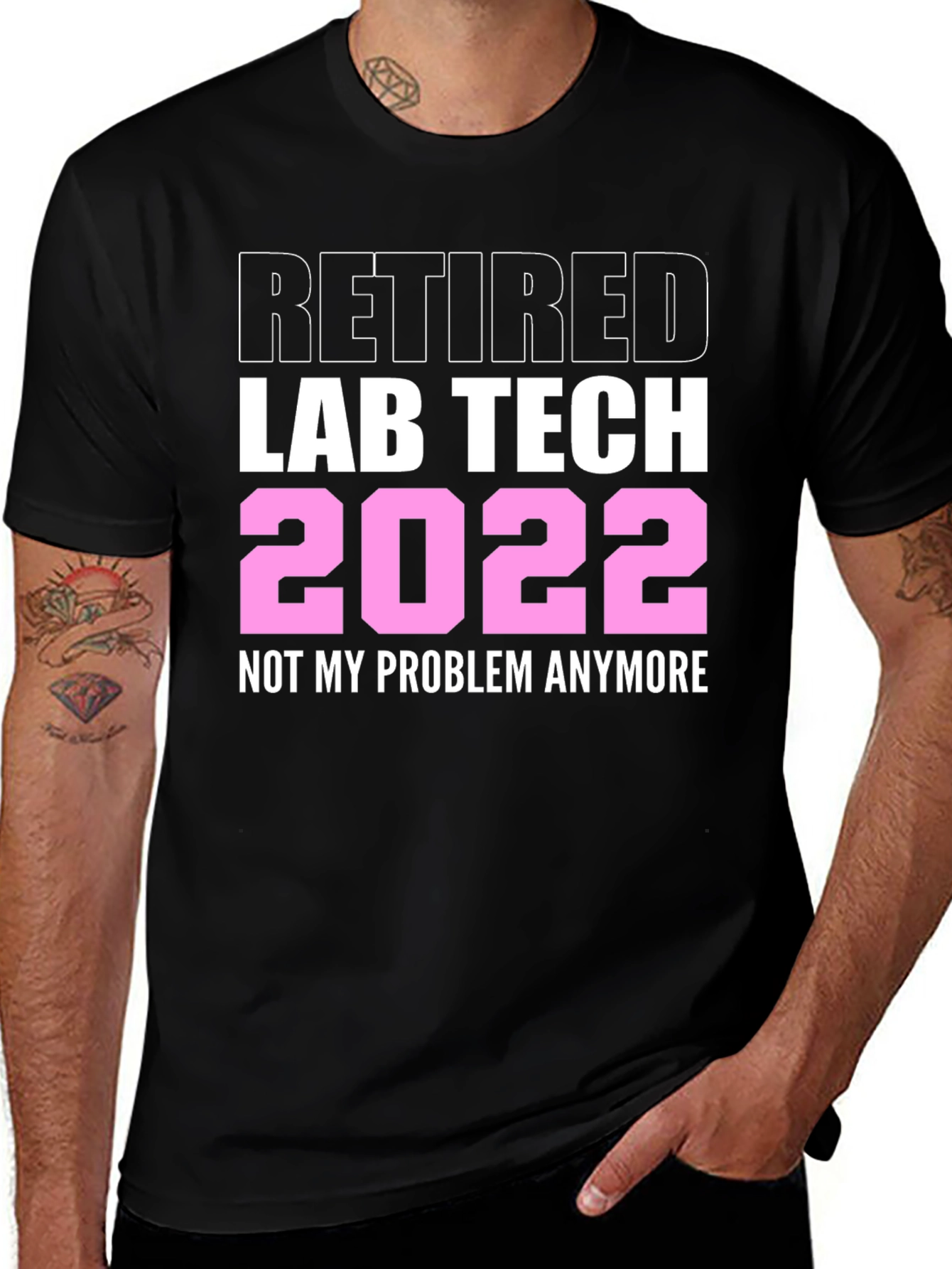 Variant 14 of Retired Lab Tech 2022 T-Shirt
