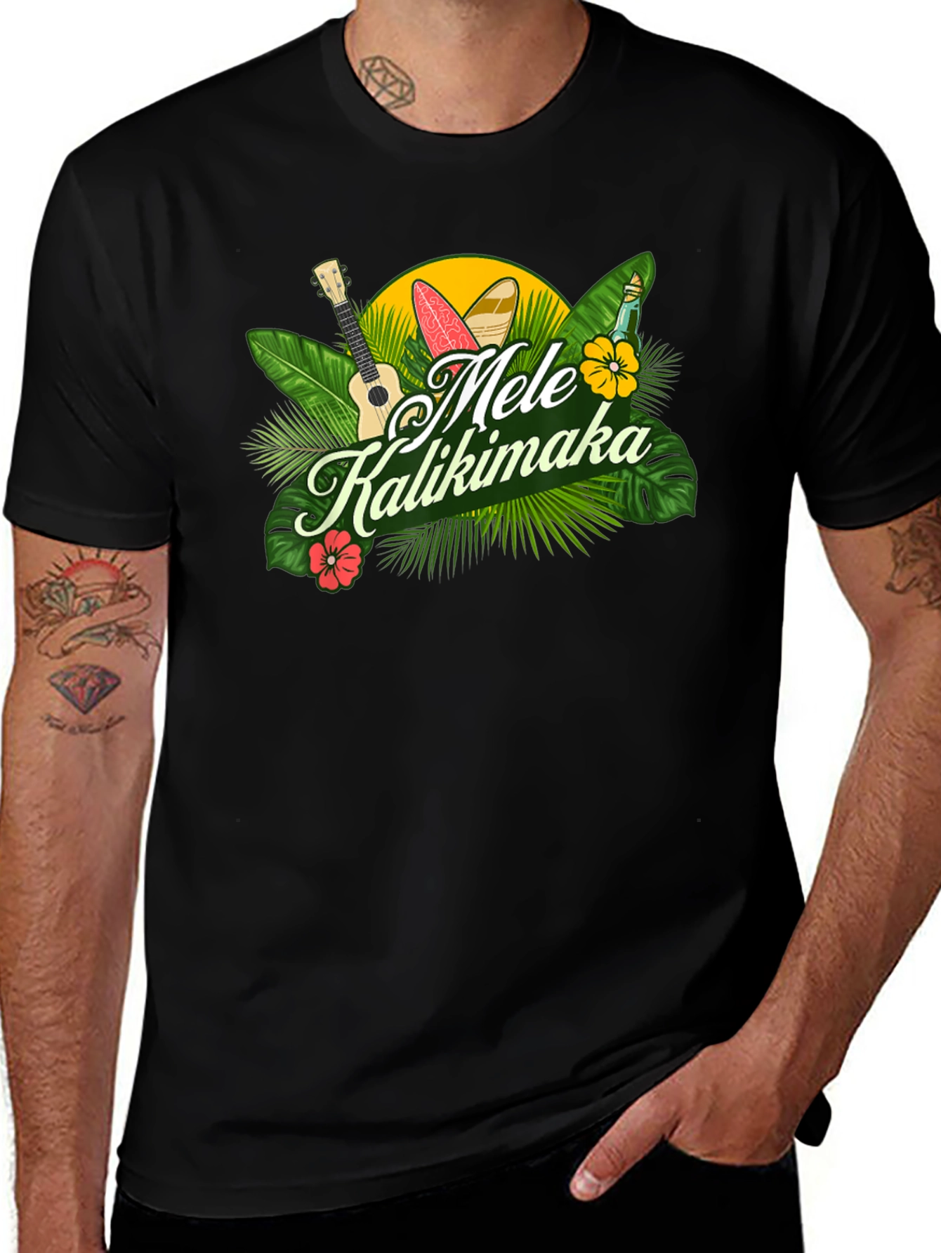 Mele Kalikimaka Hawaiian Christmas T-Shirt