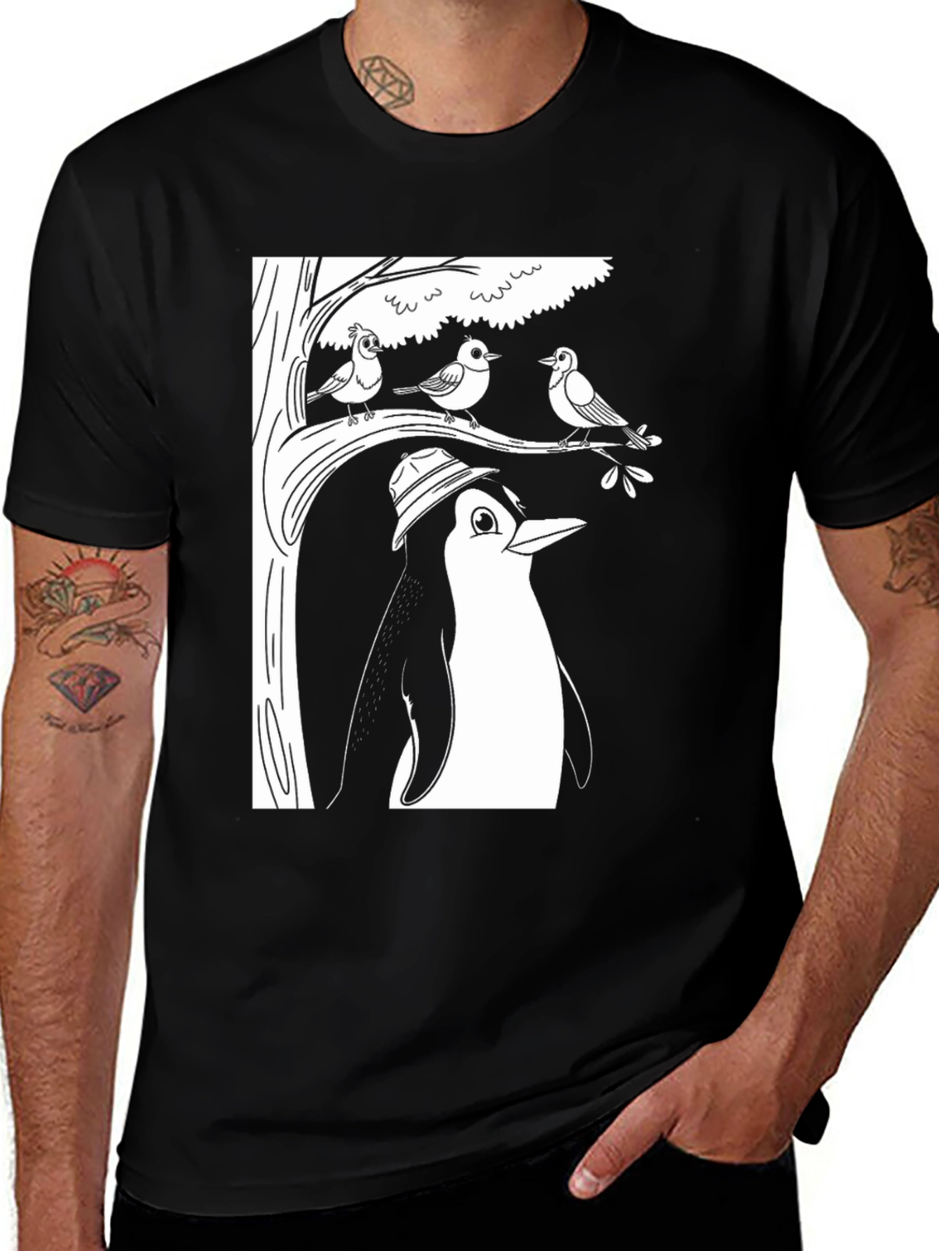 Variant 30 of Penguin & Birds Graphic Tee