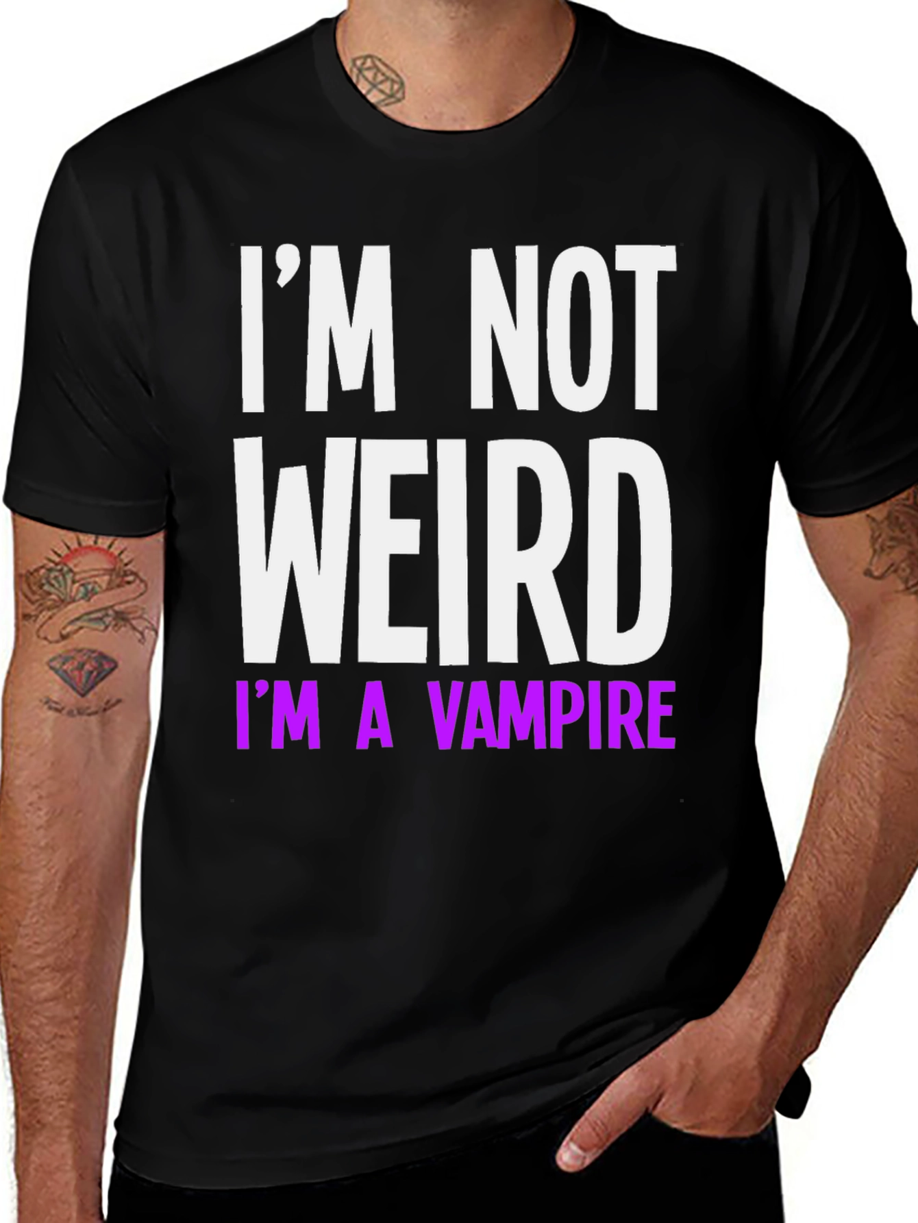 Variant 12 of I'm Not Weird I'm a Vampire T-Shirt