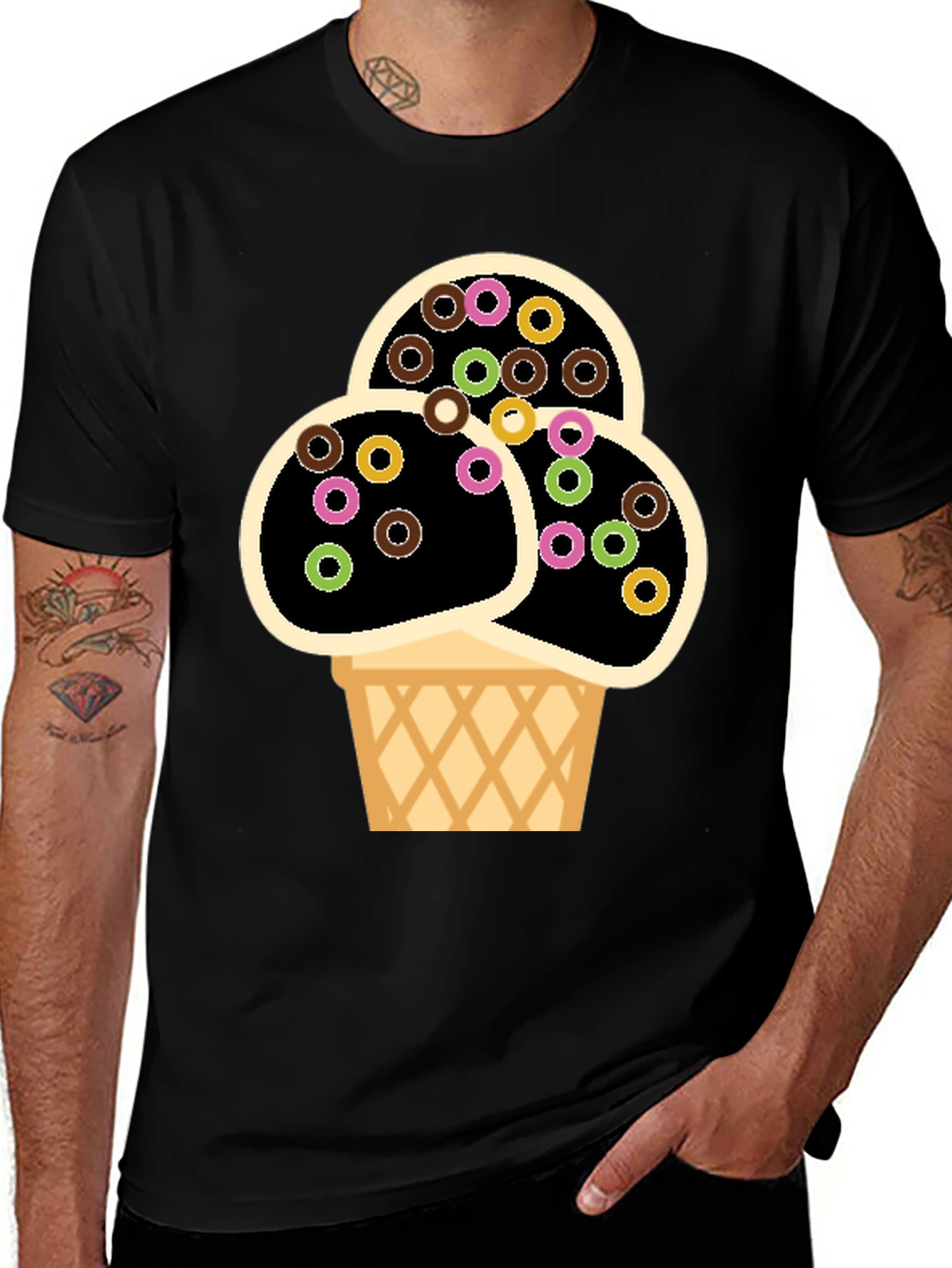 Variant 8 of Novelty Ice Cream T-Shirt - Fun Dessert Graphic Tee