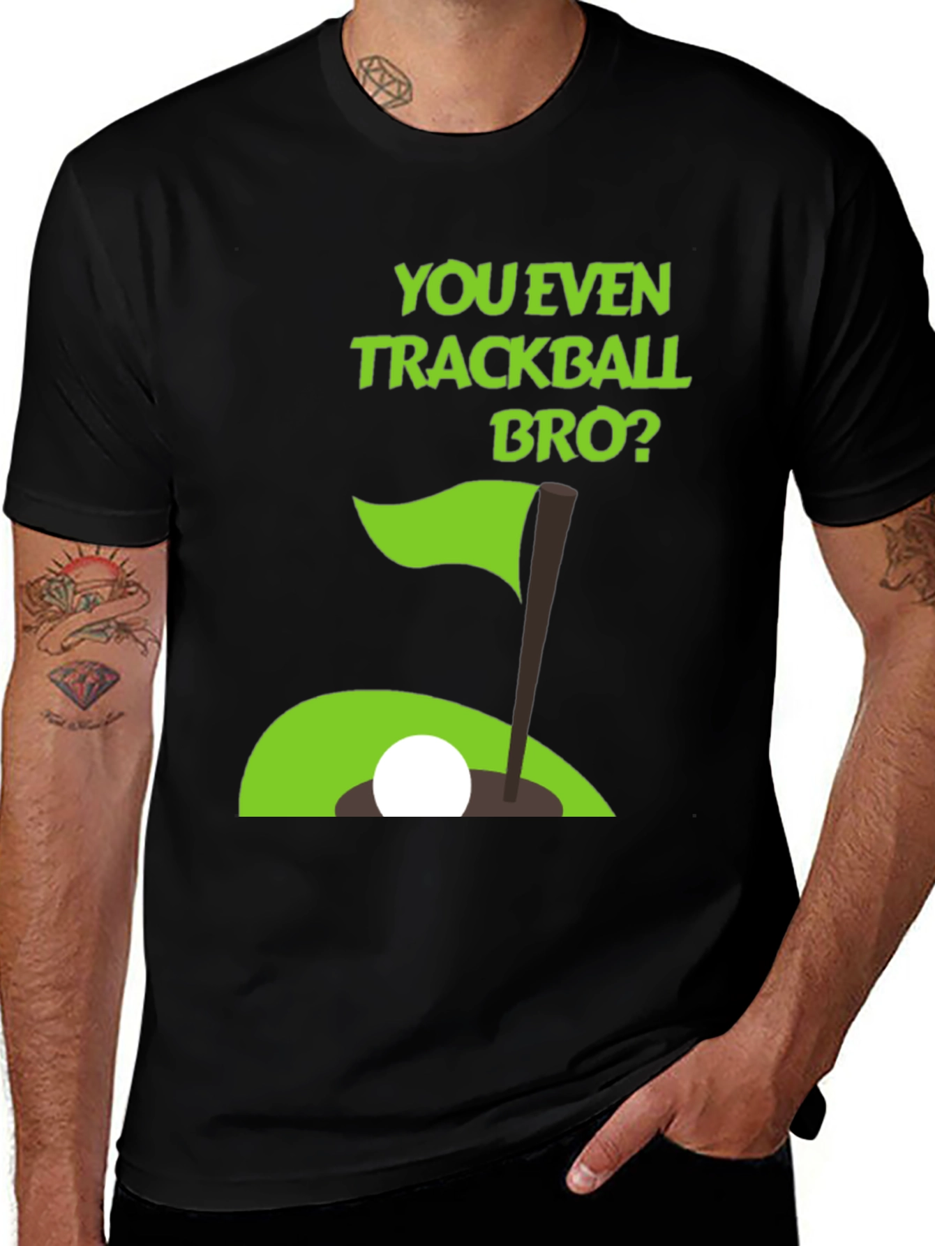 Variant 12 of You Even Trackball Bro? Graphic Tee