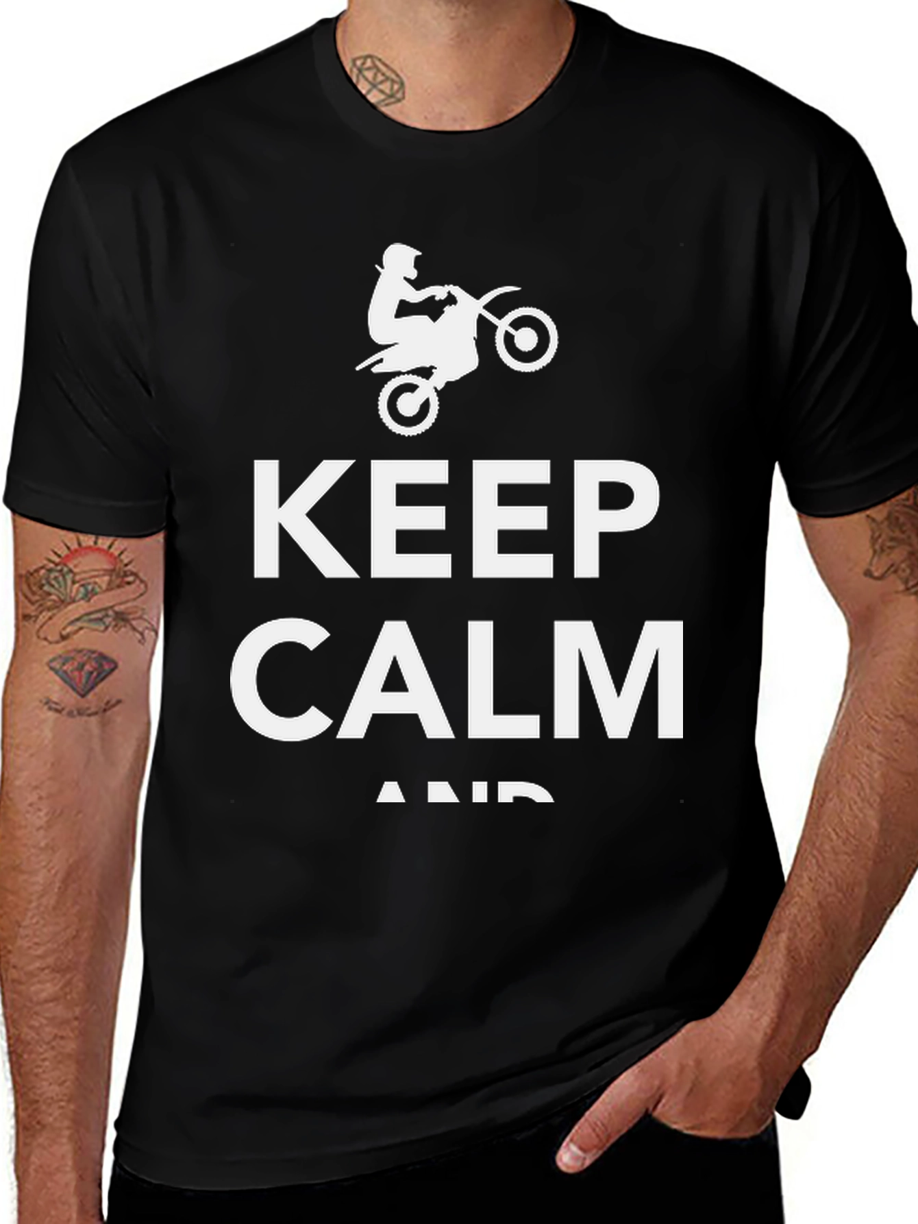 Variant 9 of Keep Calm Dirt Bike T-Shirt