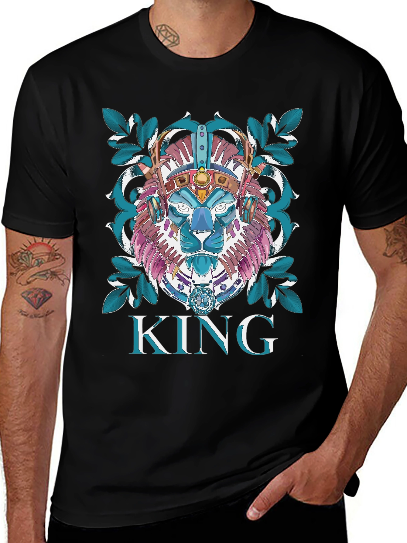 Variant 20 of King Lion Graphic Tee - Unique Design