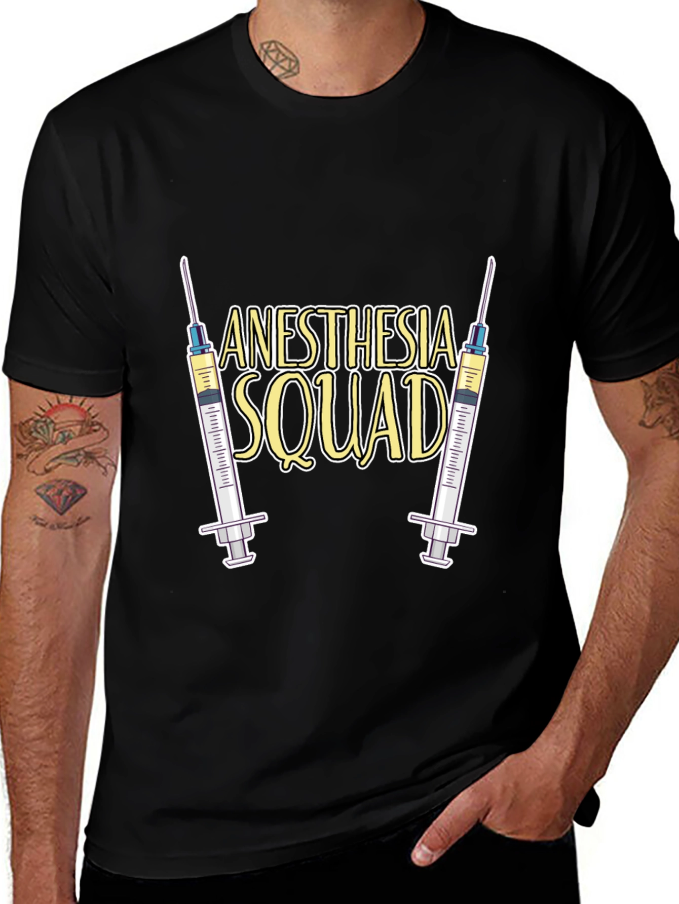 Variant 9 of Anesthesia Squad Graphic Tee - Medical Humor