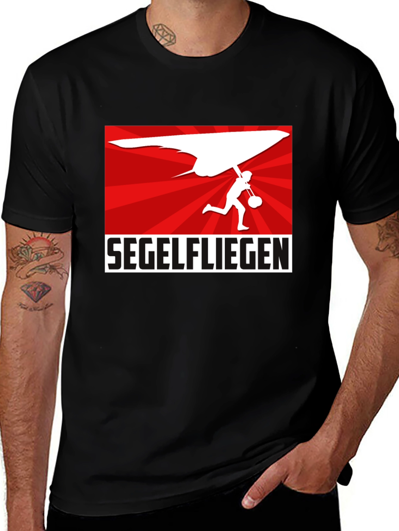 Variant 8 of Segelfliegen Hang Gliding T-Shirt