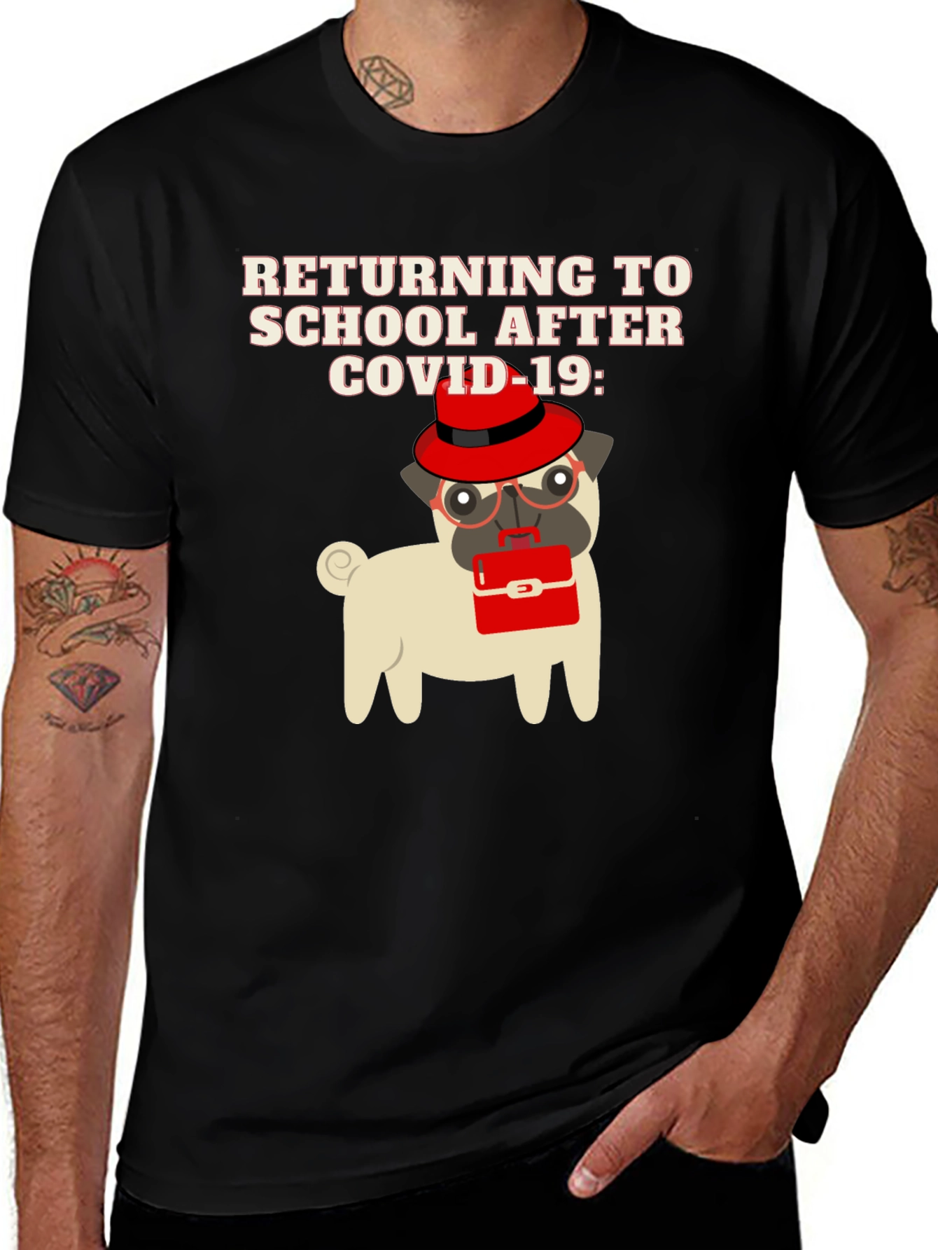 Variant 25 of Back to School After Covid-19 T-Shirt