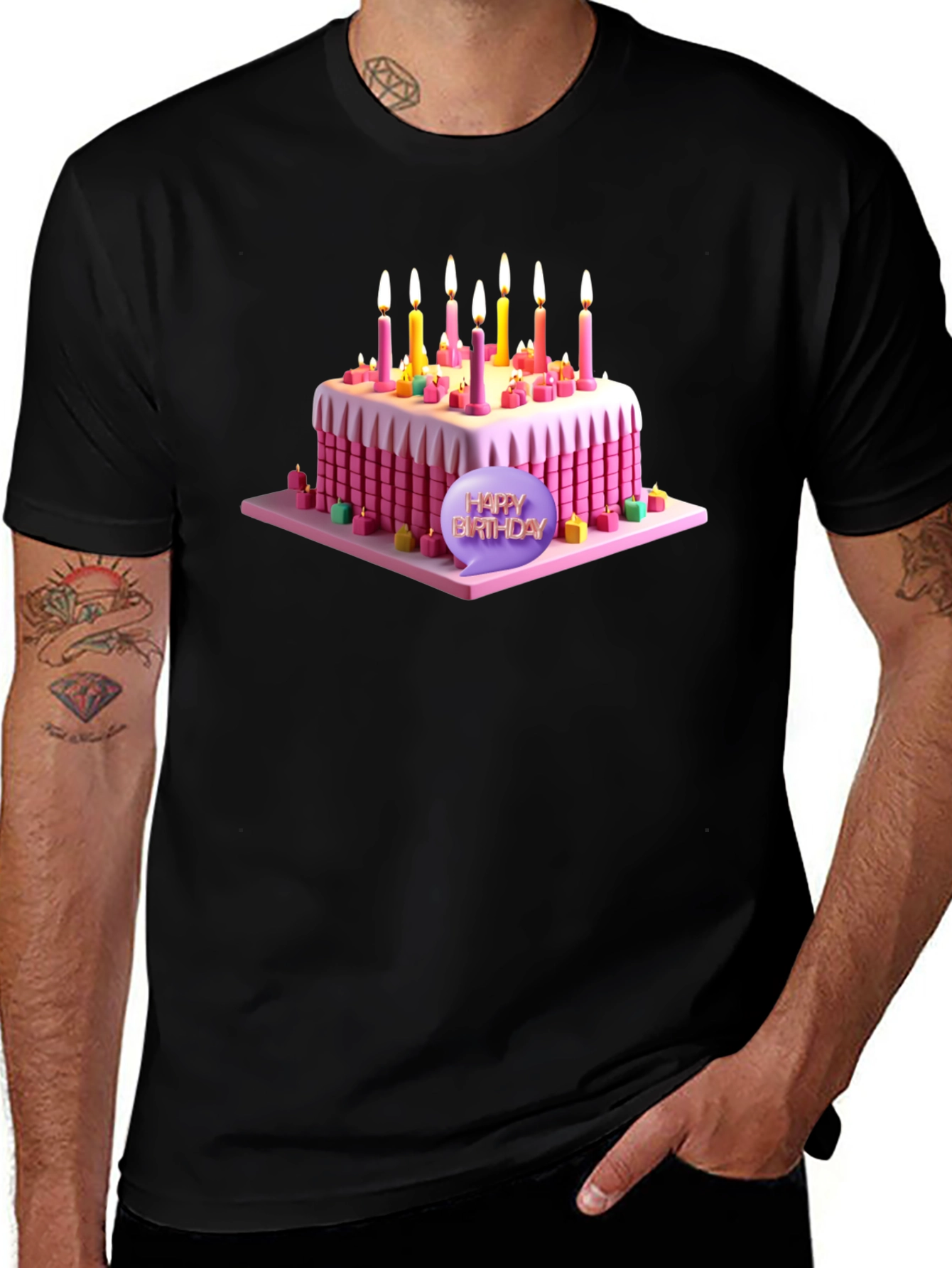 Variant 25 of Birthday Cake T-Shirt - Sweet Celebration Style!