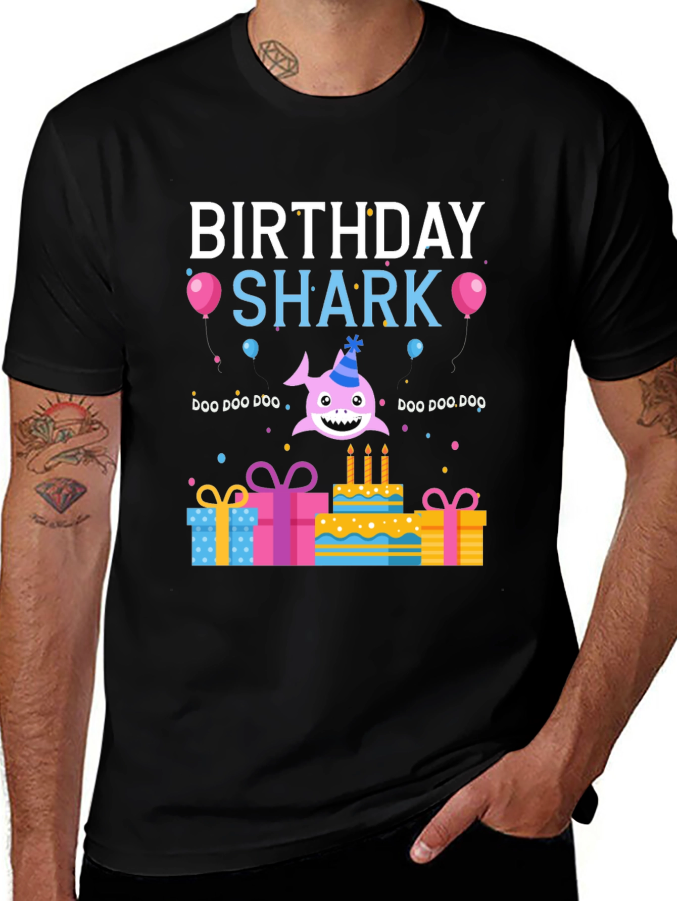Variant 30 of Birthday Shark T-Shirt - Baby Shark Party