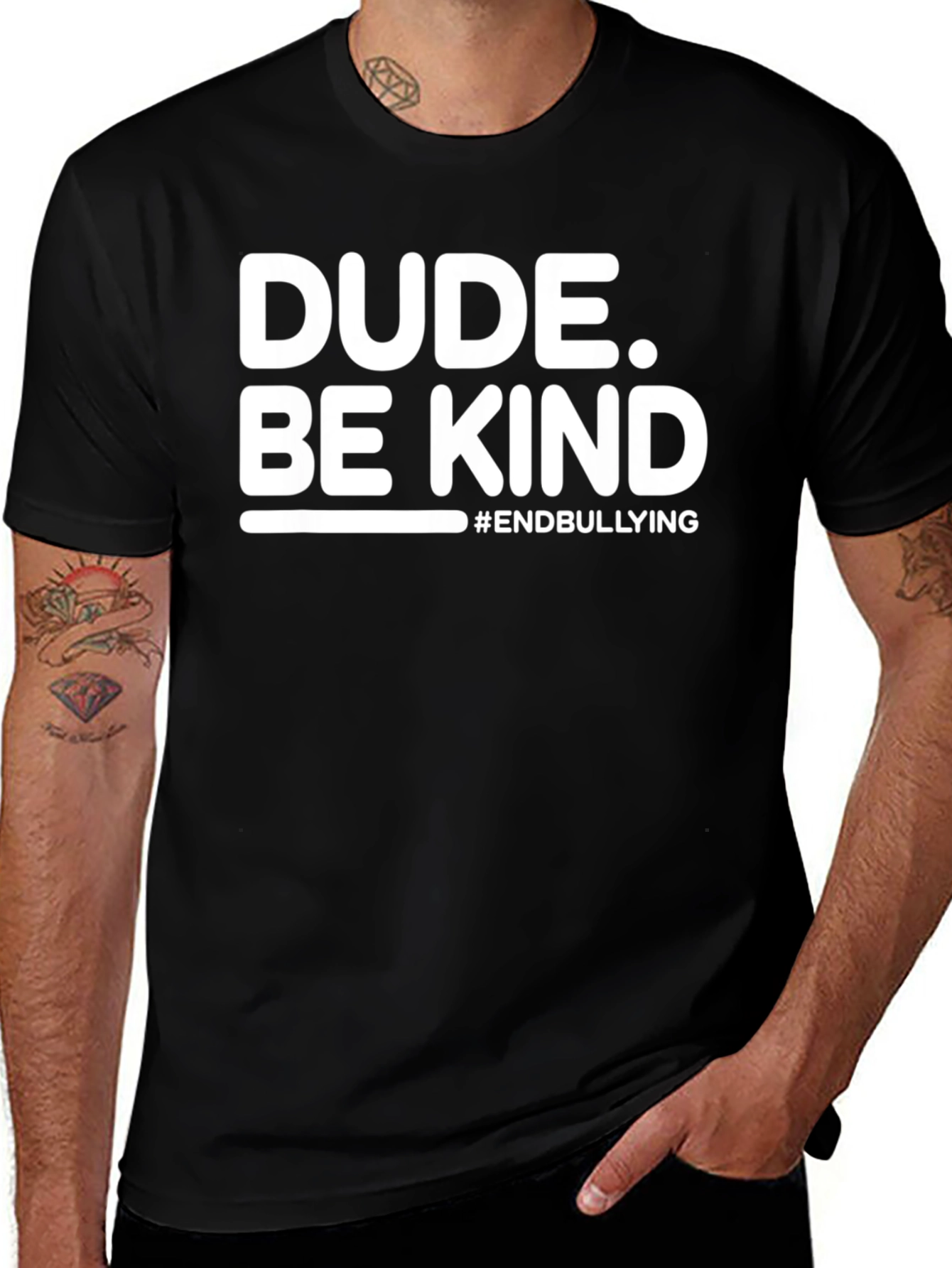 Variant 20 of Dude. Be Kind T-Shirt - End Bullying