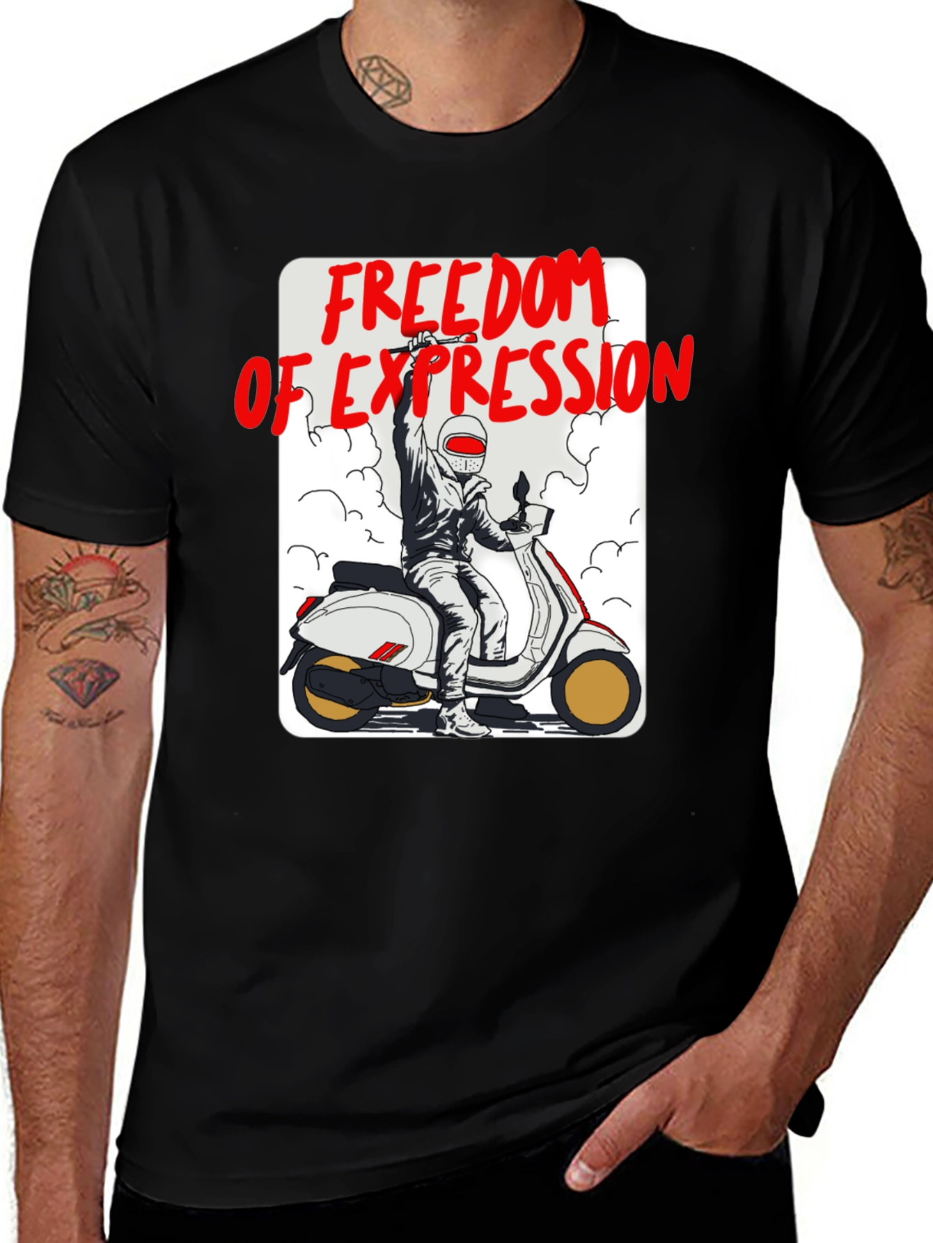 Variant 3 of Freedom of Expression Graphic T-Shirt