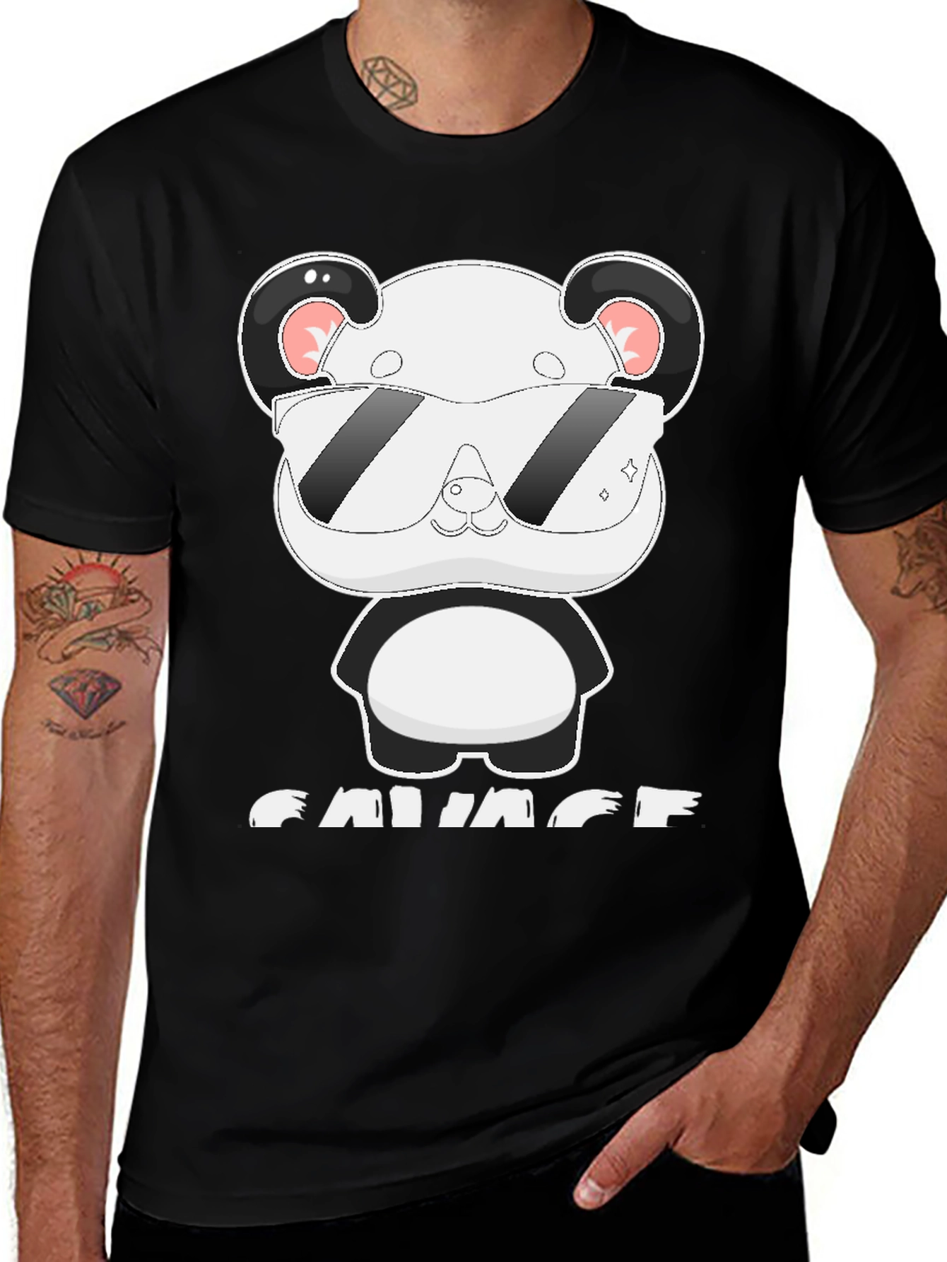 Variant 26 of Cool Panda Savage Graphic Tee